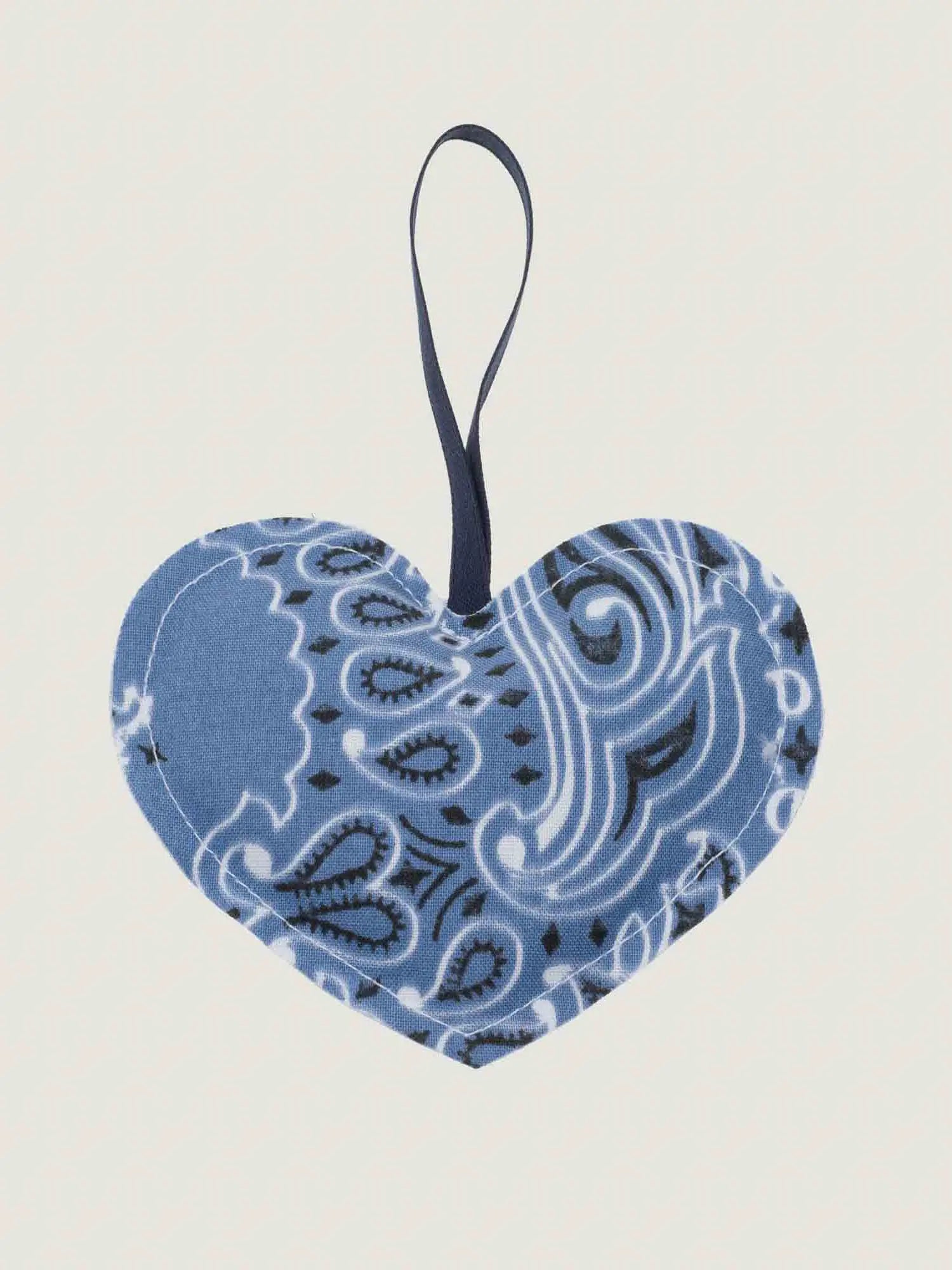 Christmas Bauble - HEART - Chambray / Navy