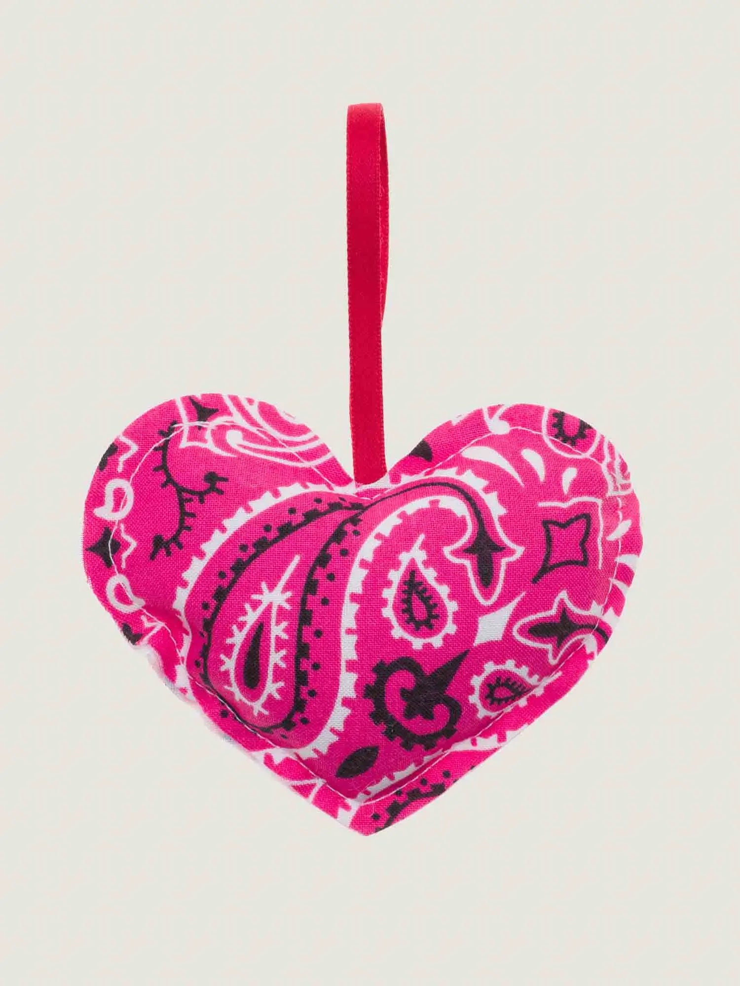 Christmas bauble - HEART - Fuschia / Strawberry
