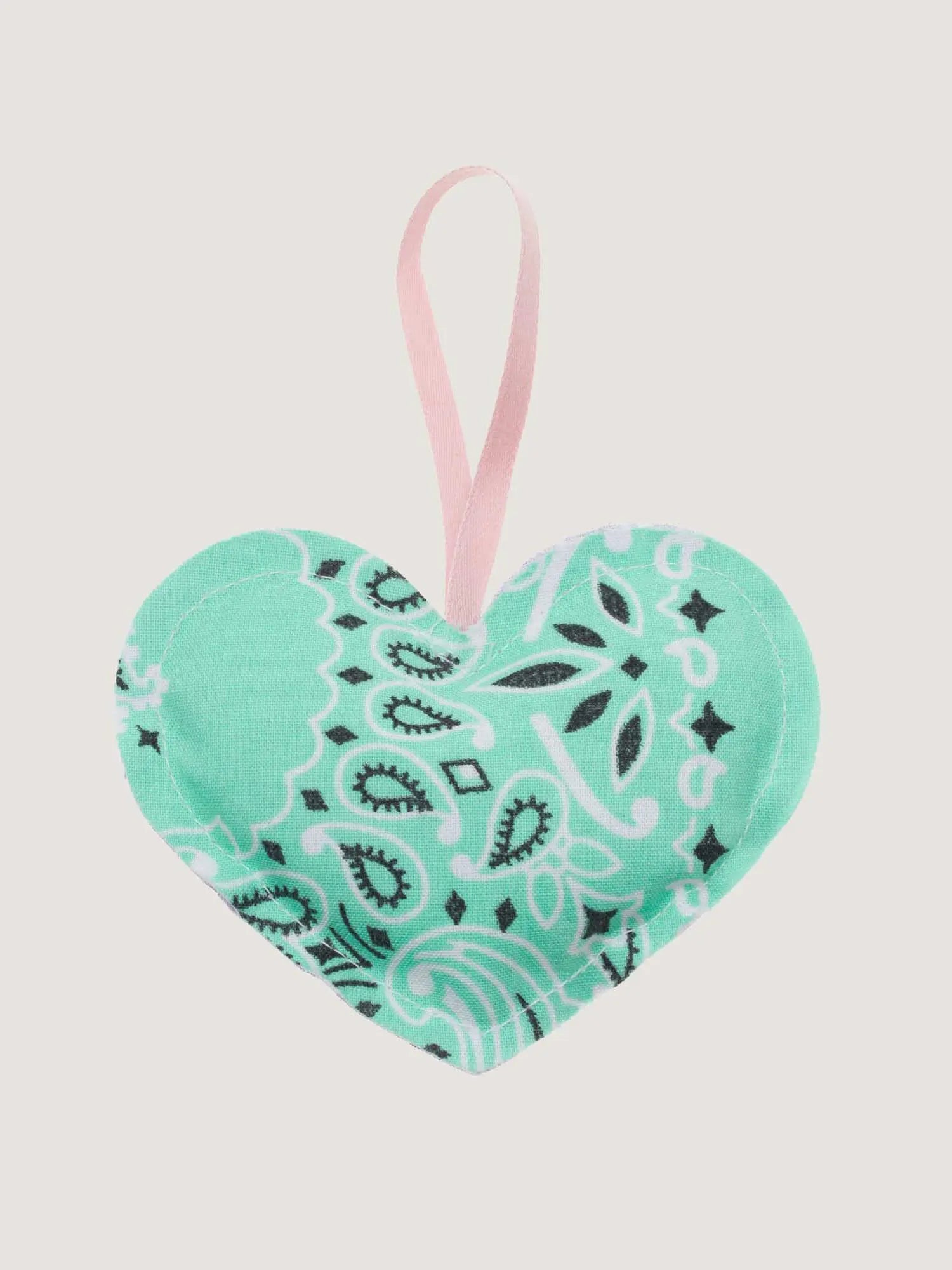 Christmas bauble - HEART - Mint / Lilac