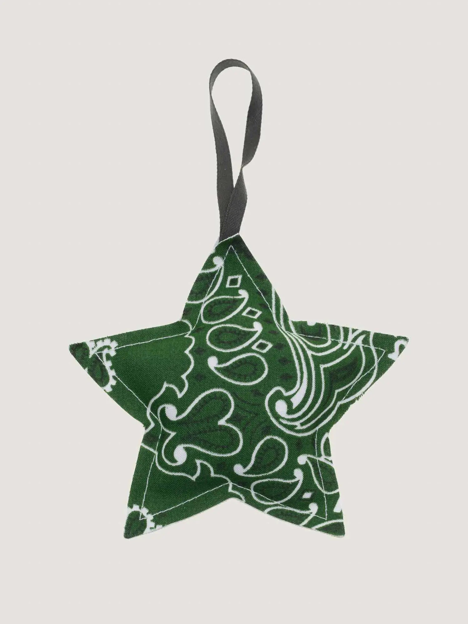Christmas bauble - STAR - Weekend Green / Beige
