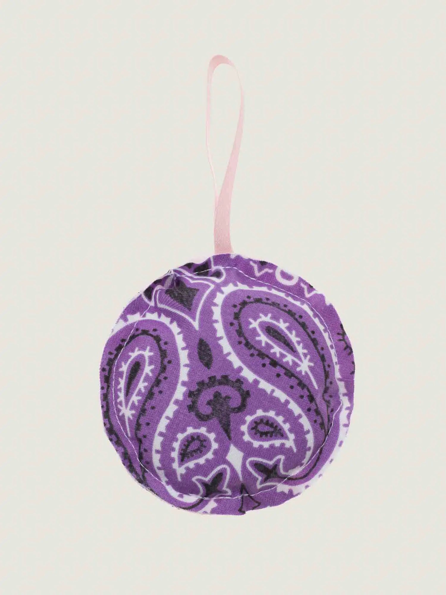 Christmas bauble - ROUND - Lilac / Pale Pink
