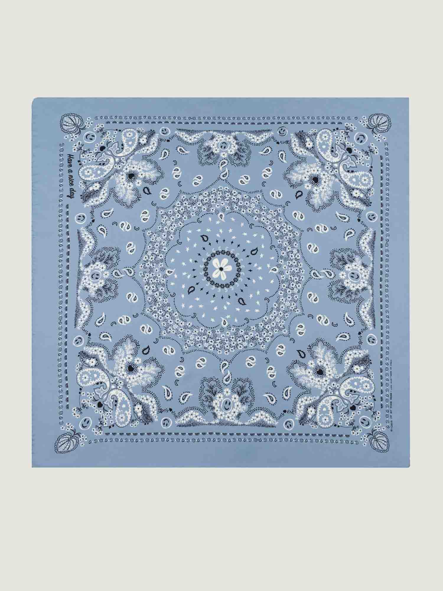 Bandana en Soie - CHAMBRAY - Grand Modèle
