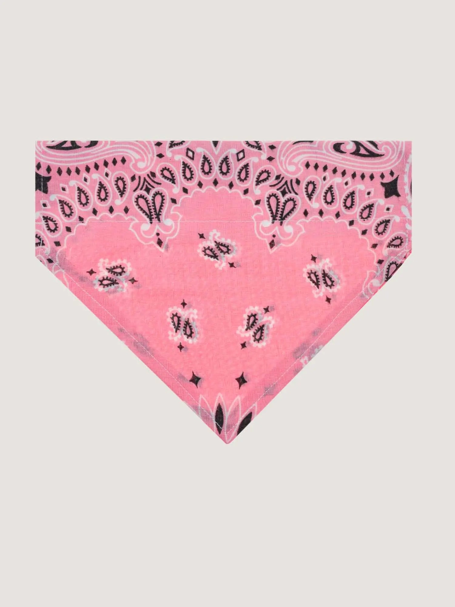Grand bandana collier chien - Pale Pink / Strawberry Pink - Taille L