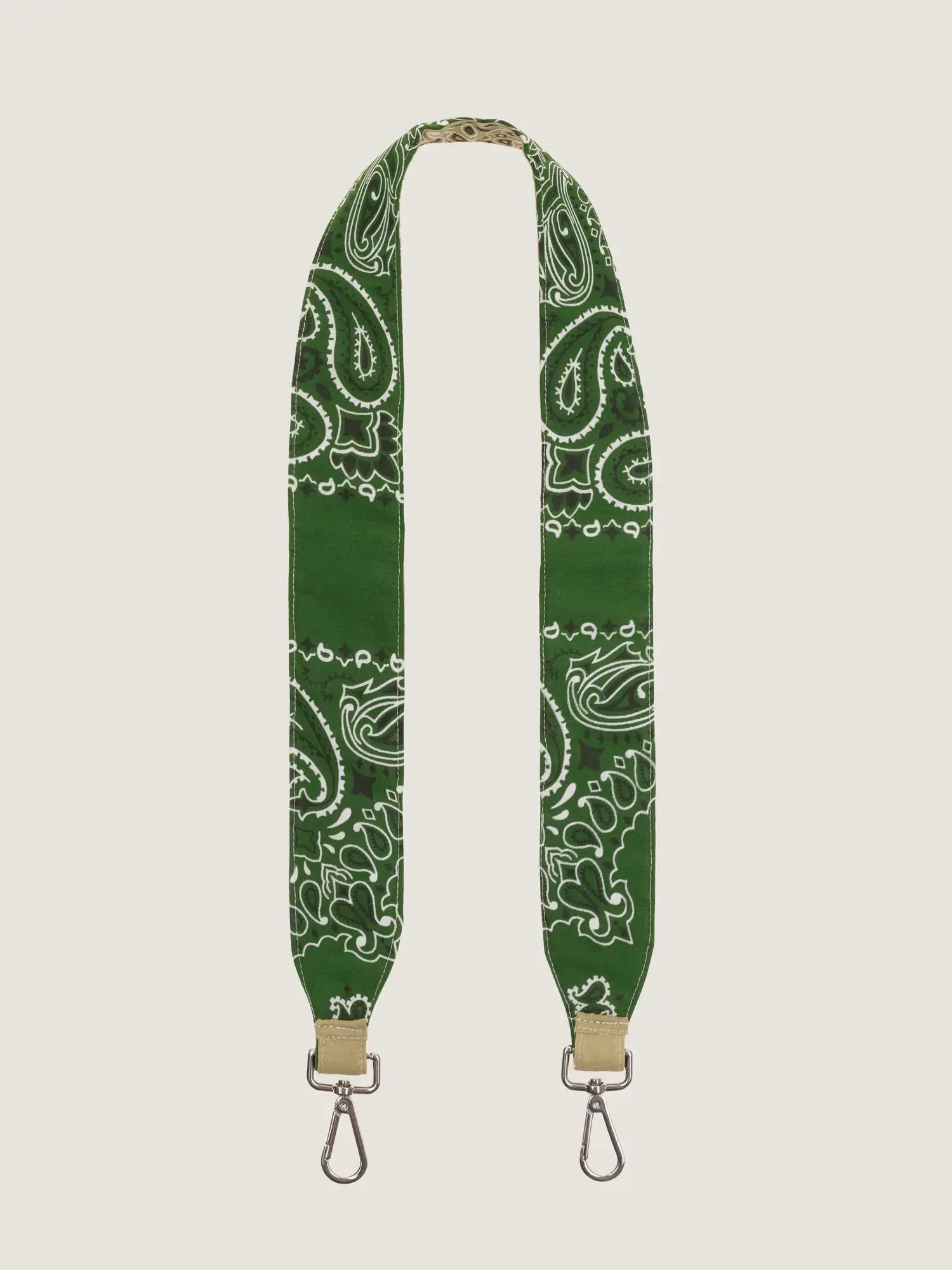 Large Bag Strap - Beige / Weekend Green