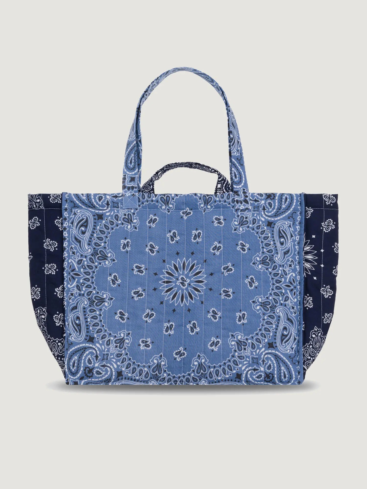 Maxi Cabas Matelassé - LOVE MORE - Chambray / Navy