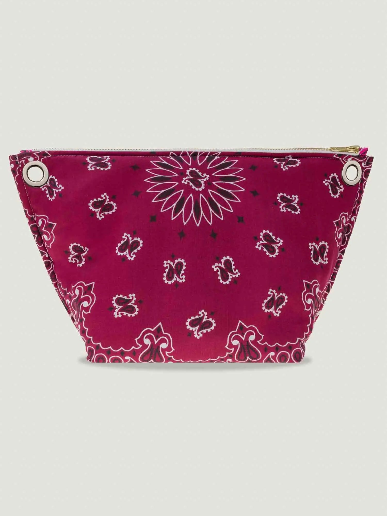 Pochette Œillets - Bordeaux / Fuchsia