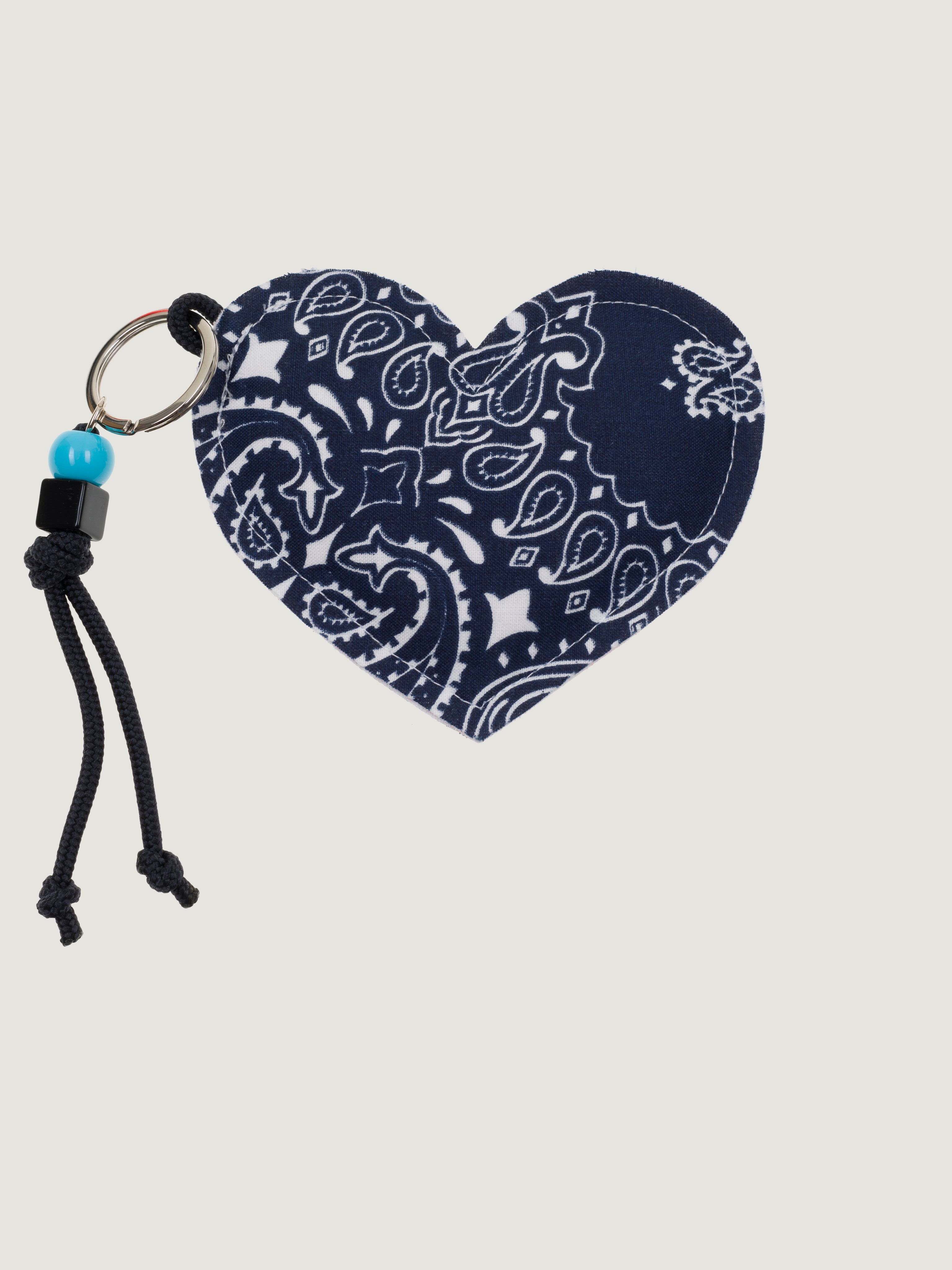 Key Ring - HEART - Navy / Chambray