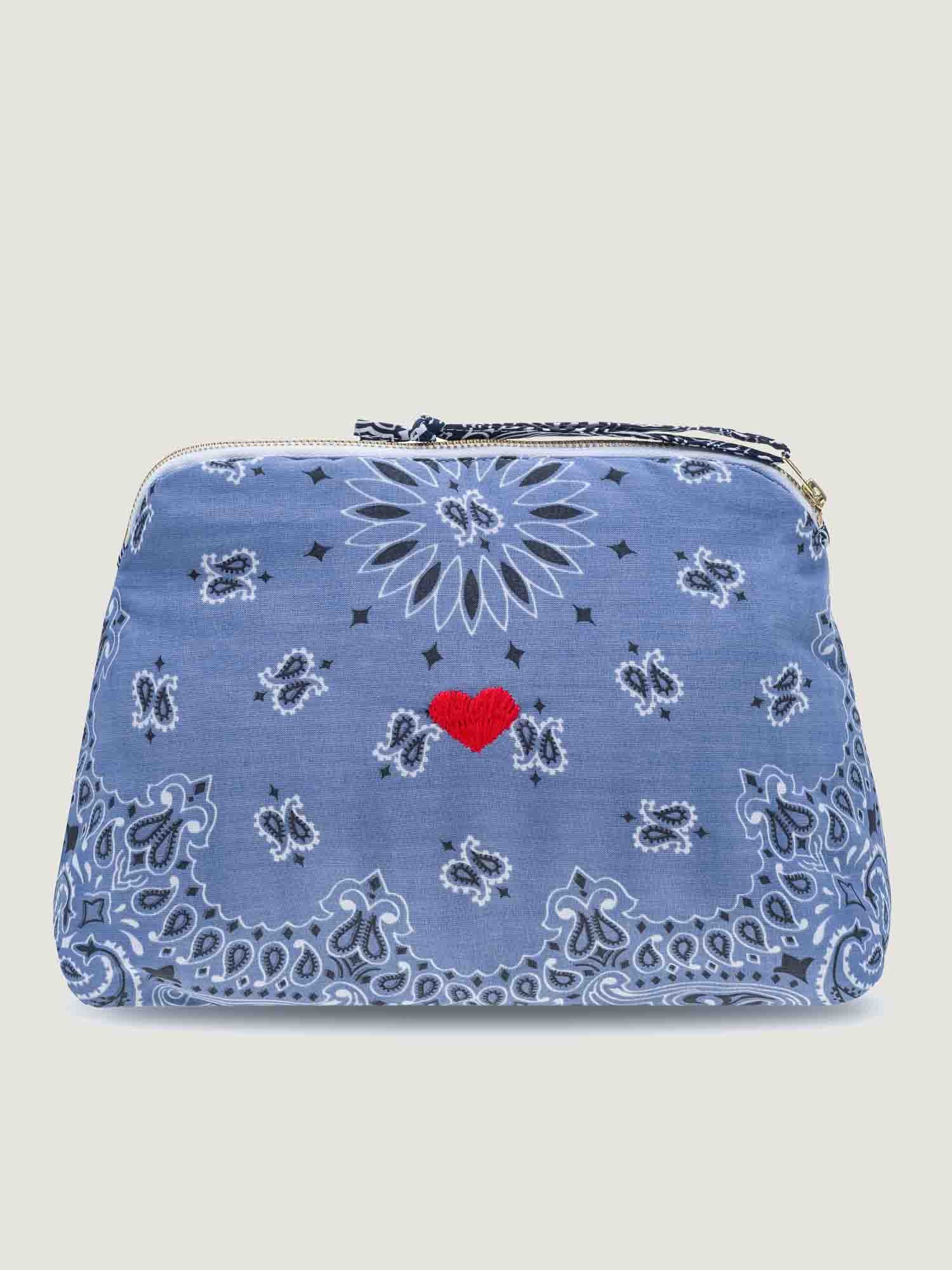 Trousse de Toilette - COEUR - Chambray / Navy