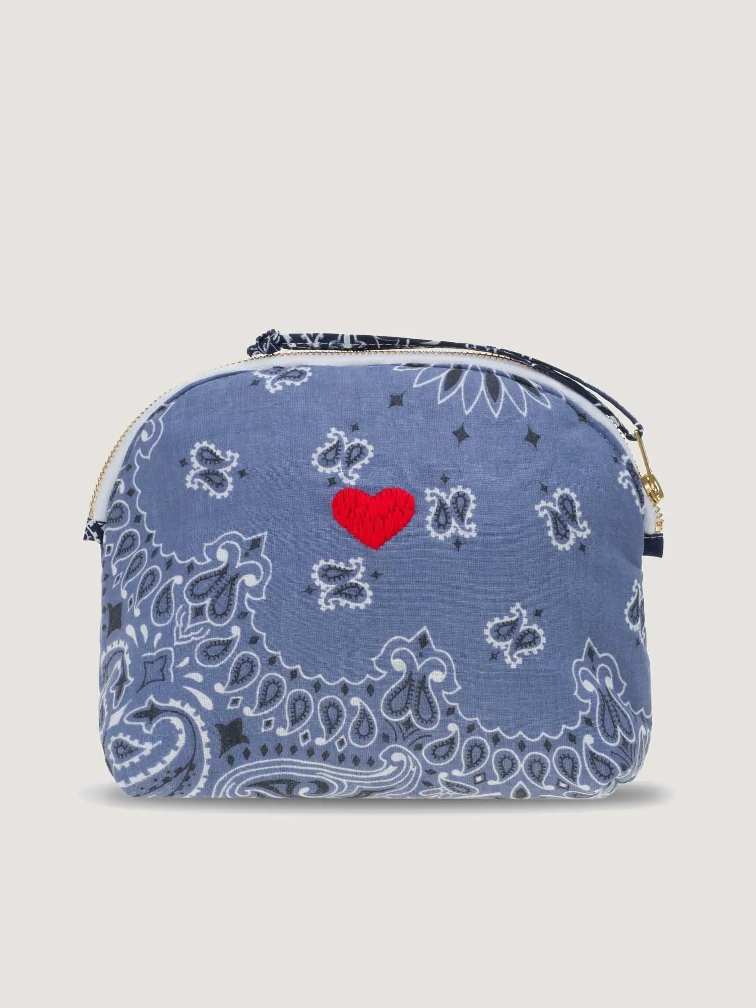 Trousse de Toilette Mini - COEUR - Chambray / Navy