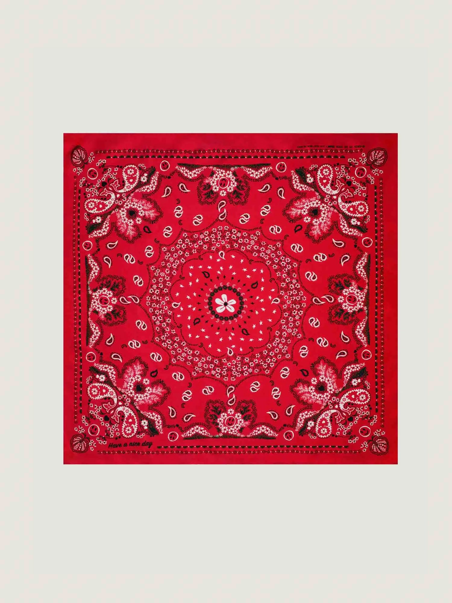 Bandana en Soie - ROUGE - Petit Modèle