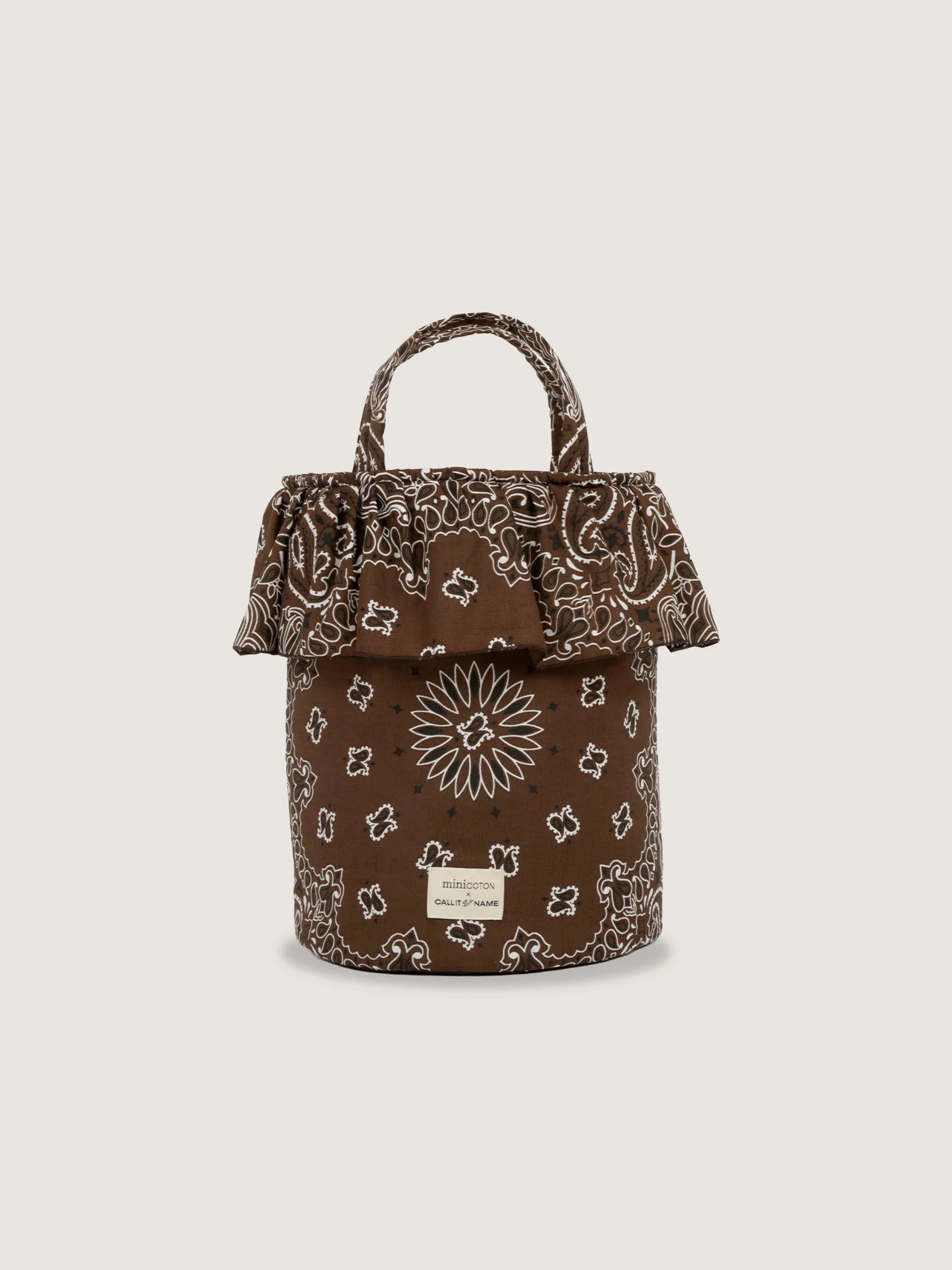 Basket bag - Minicoton - All Brown