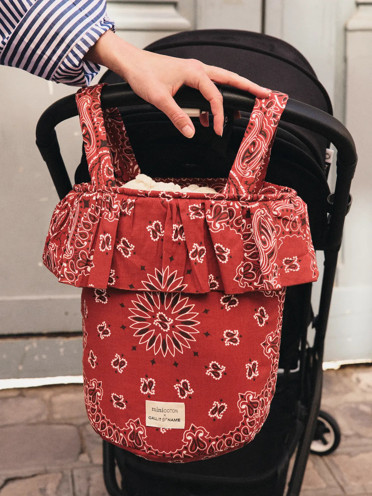 【monmin】CALL IT BY YOUR NAME バッグ 赤 Basket Bag - Minicotton - All Vintage Red