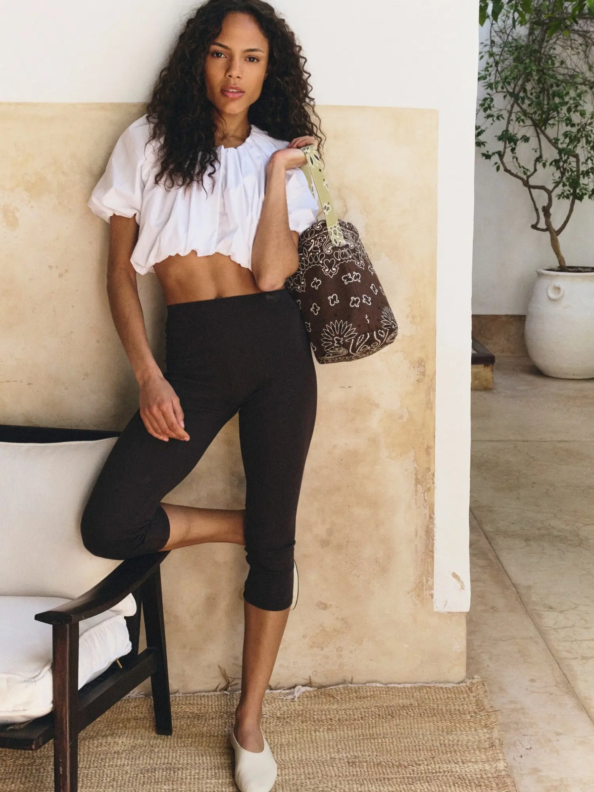 Seau Bag - Brown / Beige