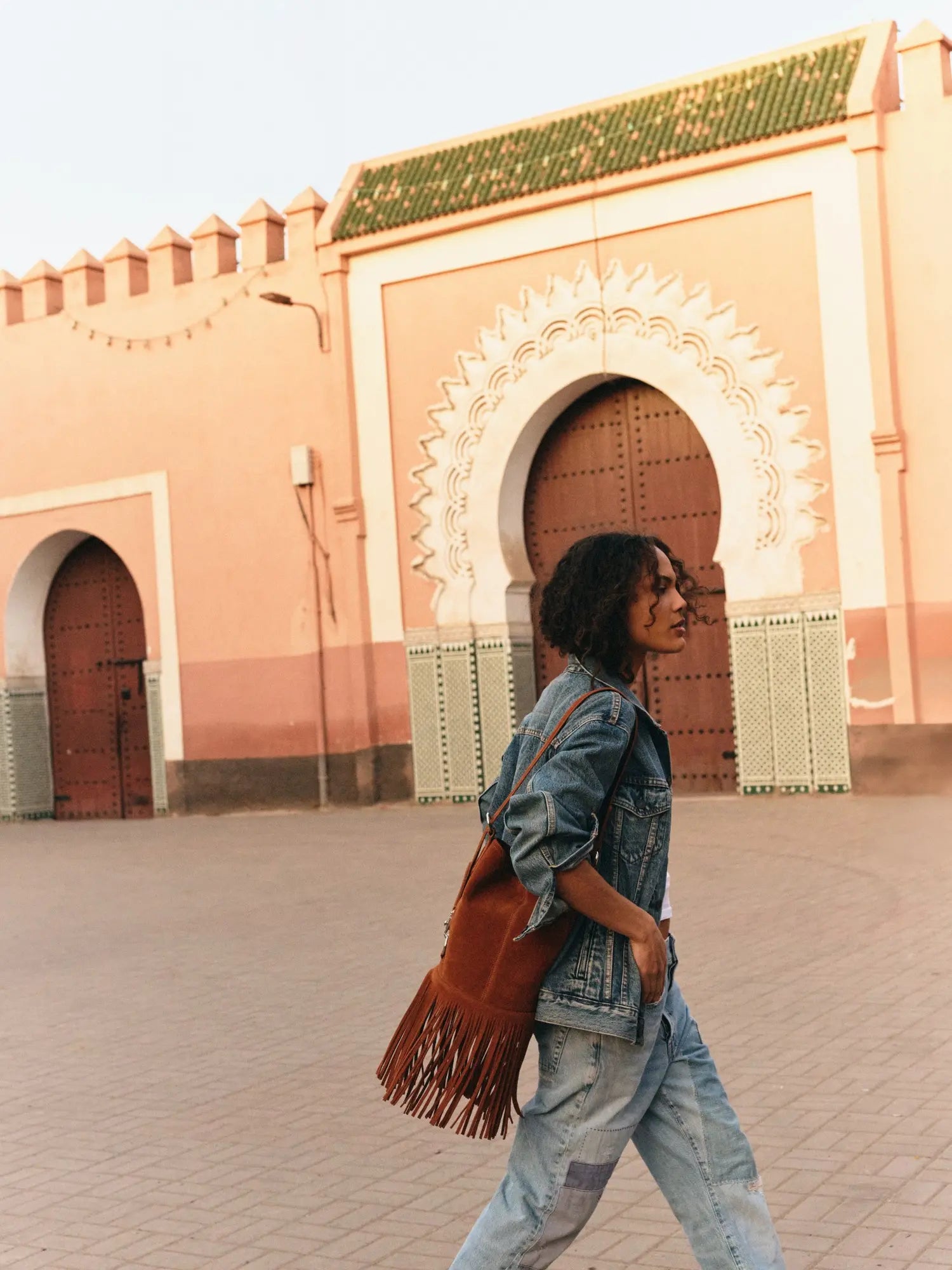 Sac Seau à franges - Brown