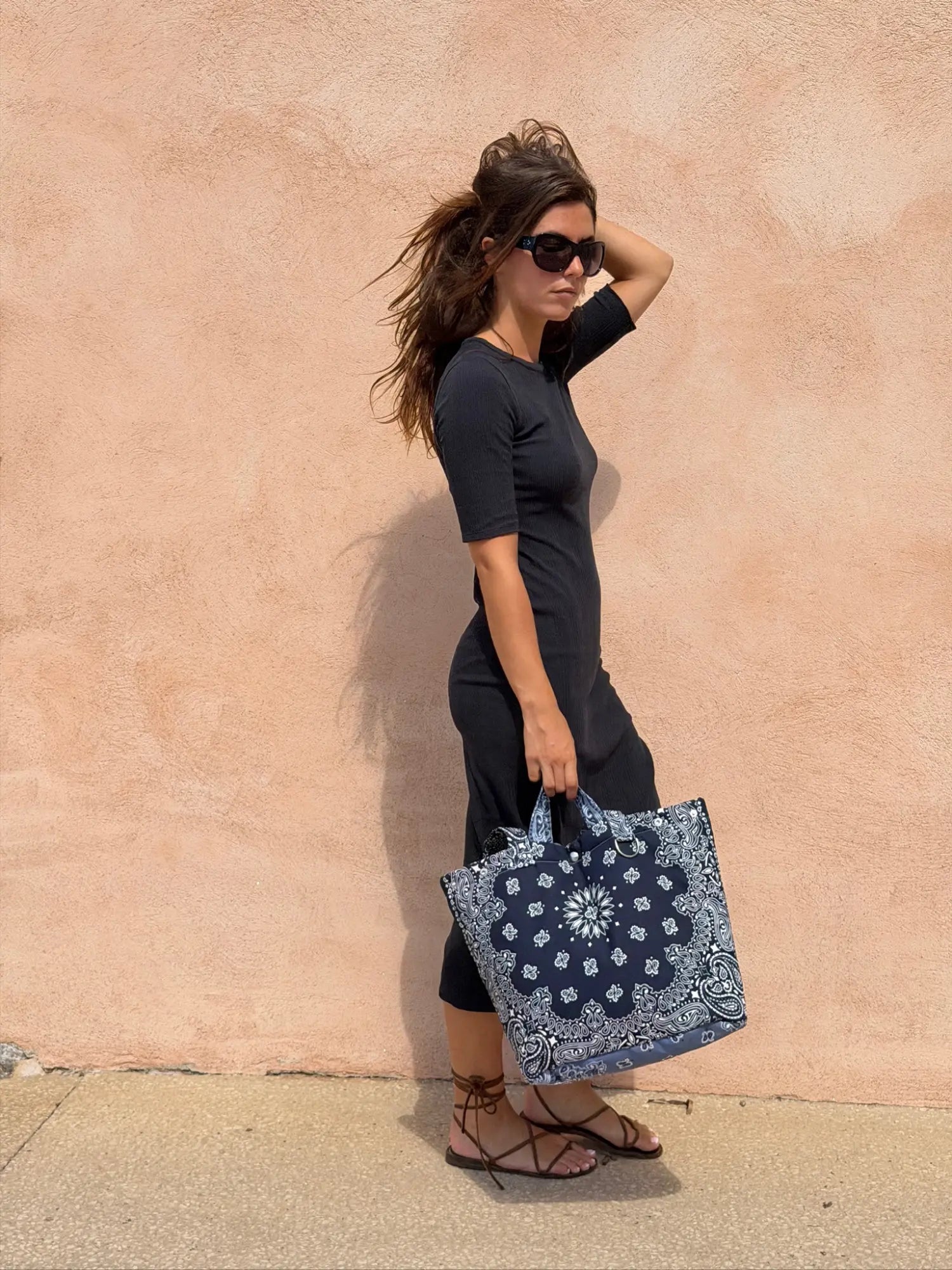 Sac Maxi Tote -  Navy / Chambray