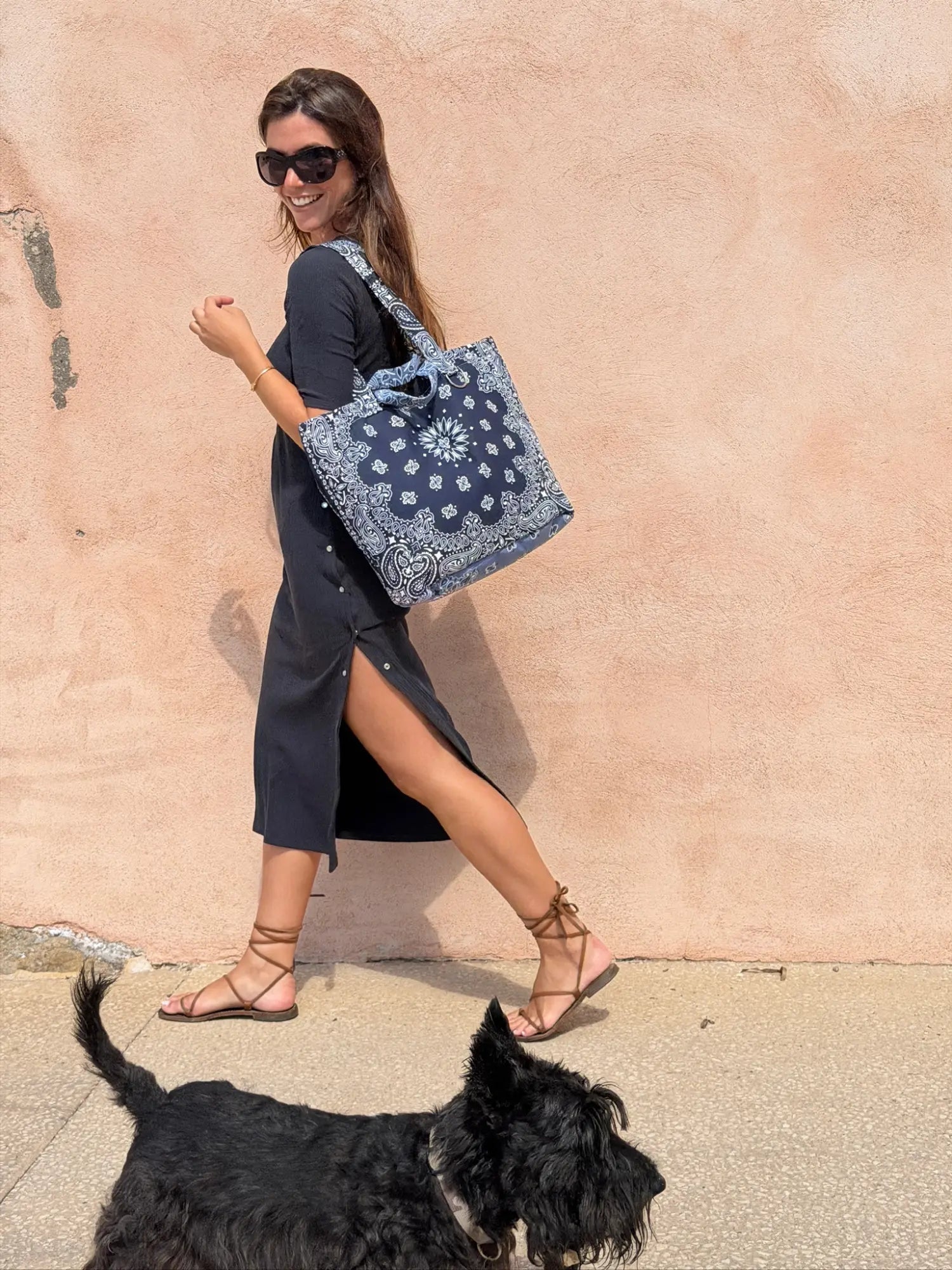 Sac Maxi Tote -  Navy / Chambray