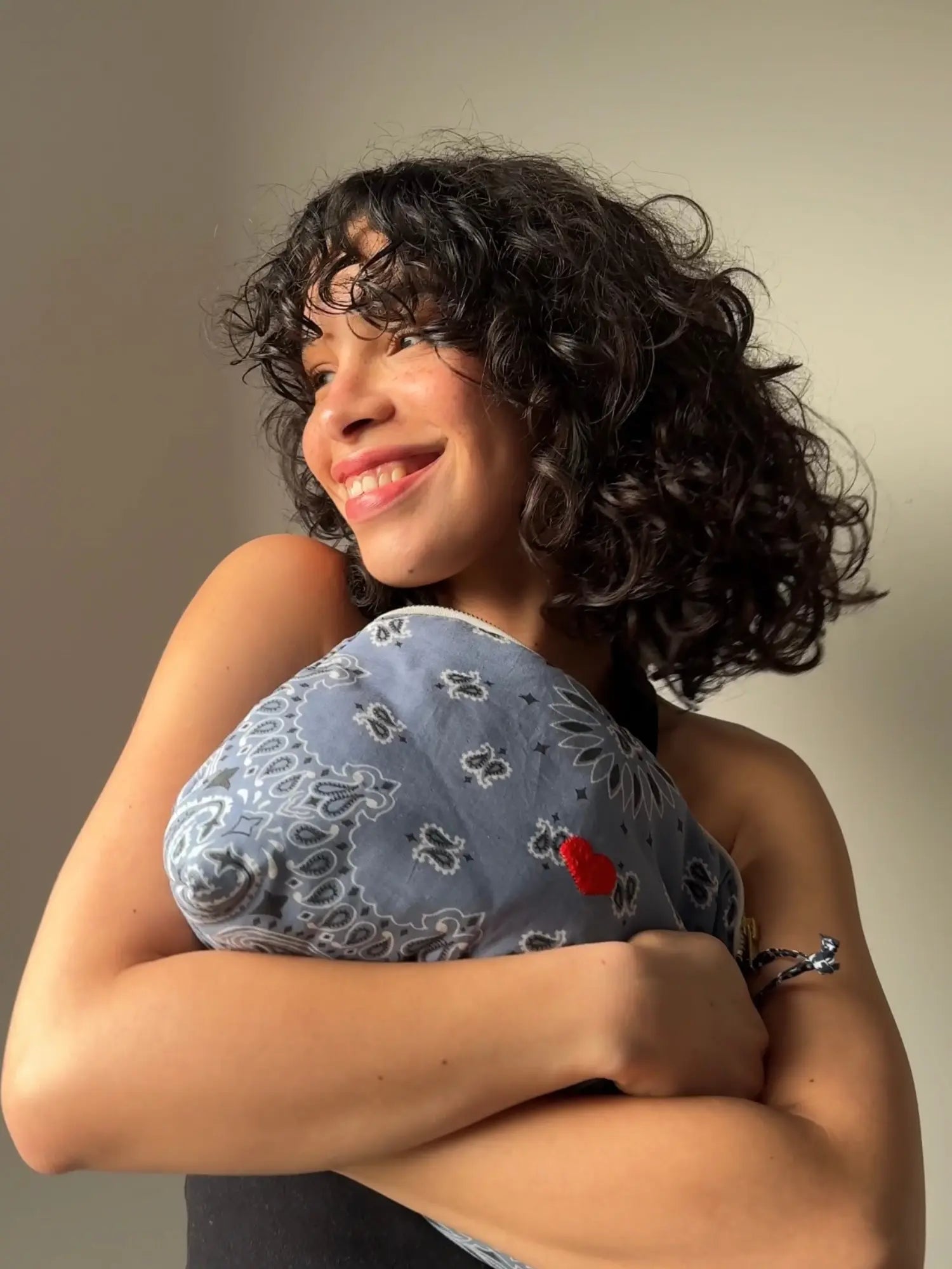 Toiletry bag - HEART - Chambray / Navy