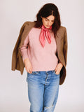 Bandana en Soie - ROSE - Petit Modèle