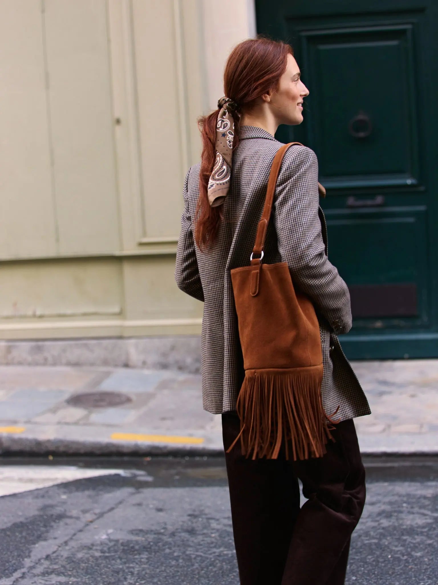 Sac Seau à franges - Brown