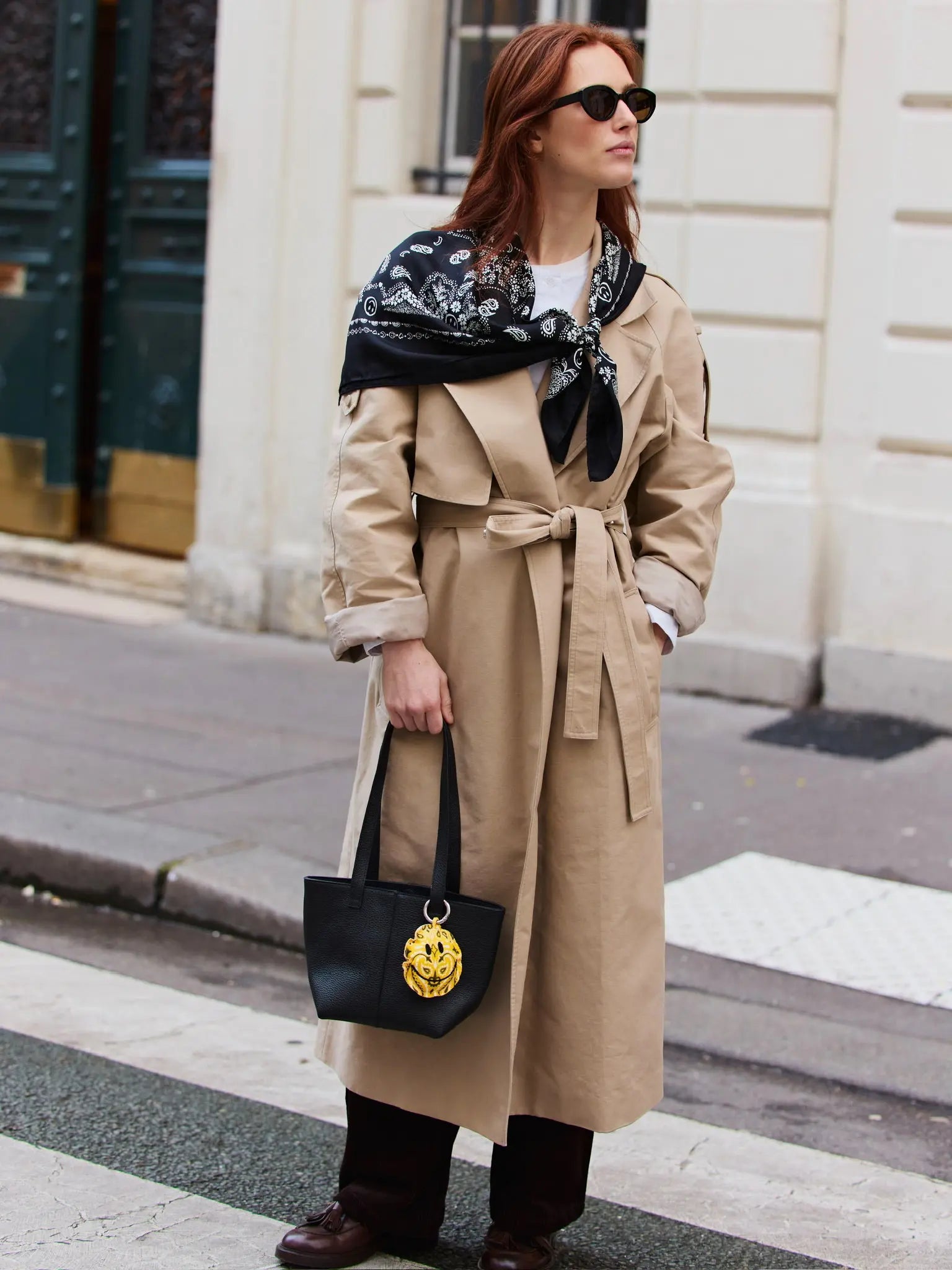 Mini Leather Tote Bag - Black