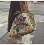 Quilted Maxi Cabas Tote - PATCHWORK - Beige / Colorblock - PRE-ORDER