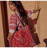 Maxi Cabas Matelassé - LOVE- Vintage Red / Real Red