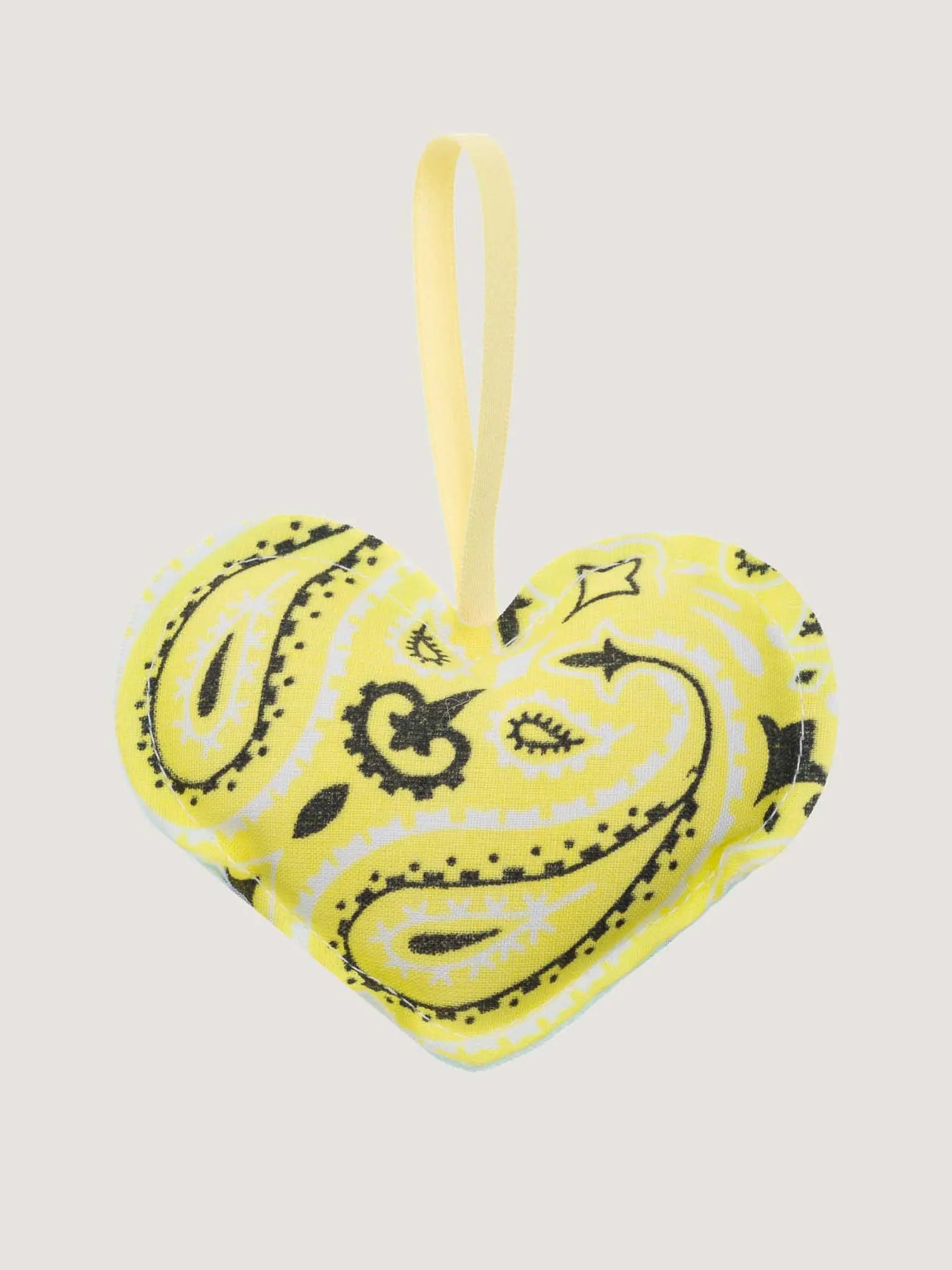Christmas bauble - HEART - Mint / Pale Yellow