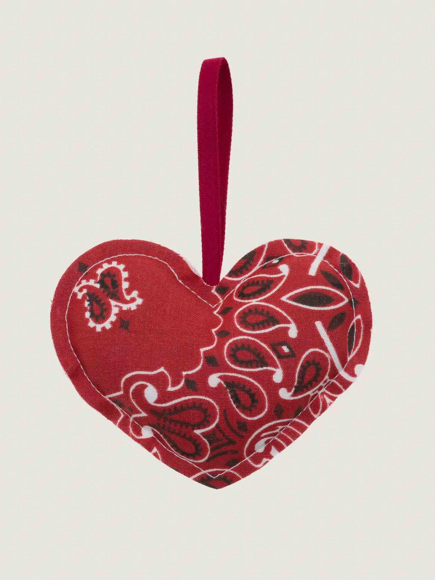 Christmas bauble - HEART - Vintage Red / Real Red