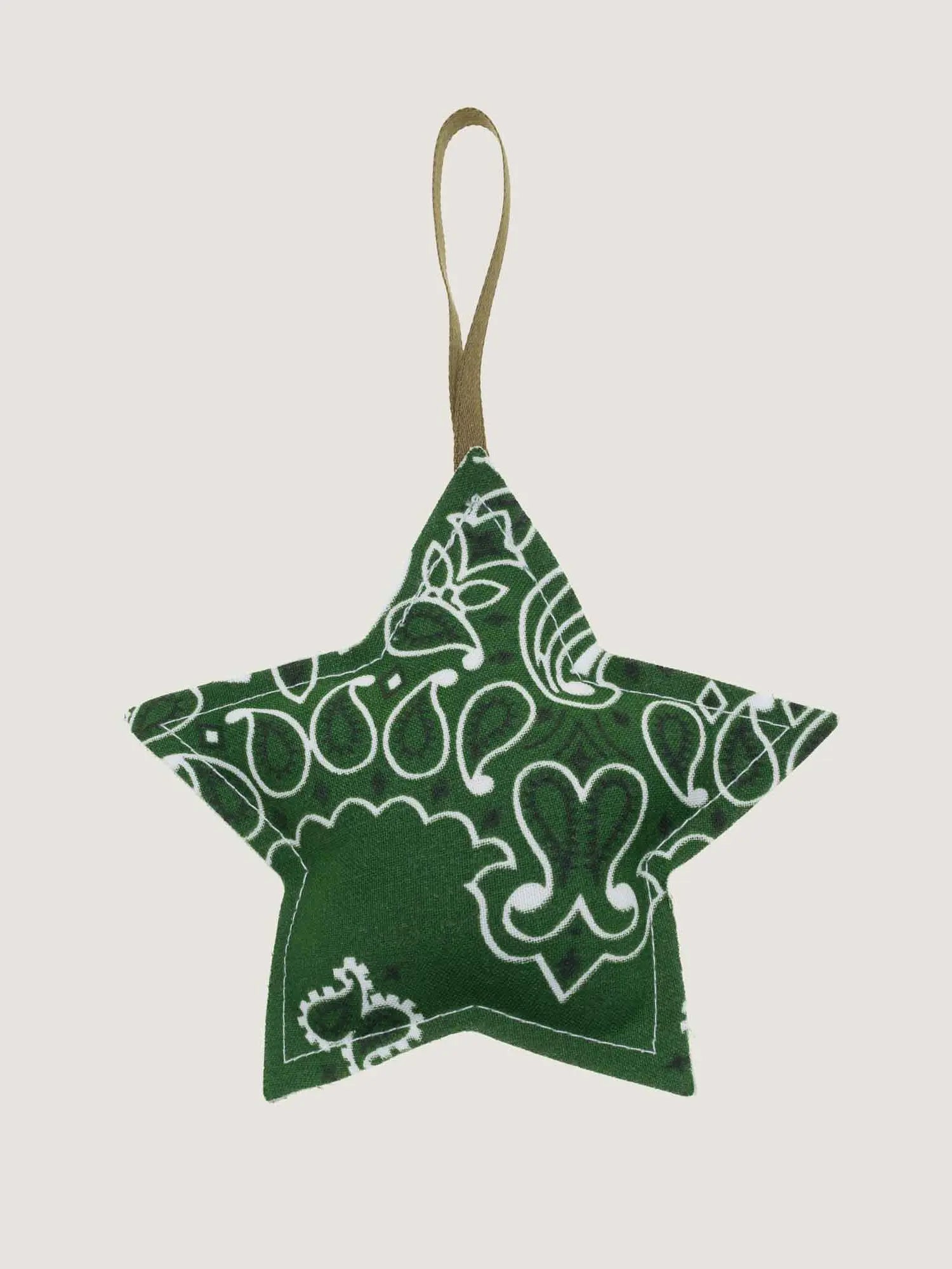 Christmas bauble - STAR - Bronze / Green Week-End