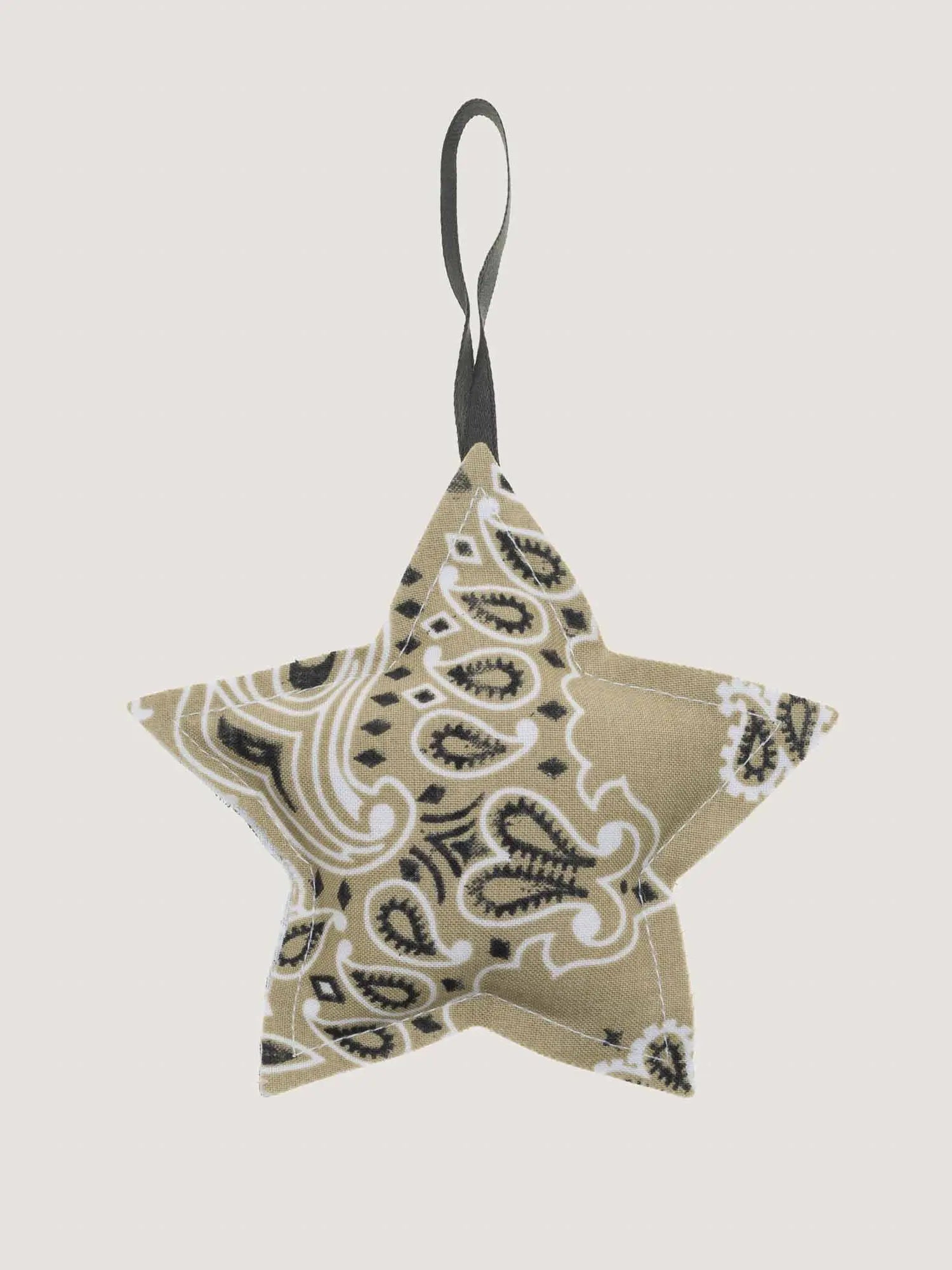 Christmas bauble - STAR - Weekend Green / Beige