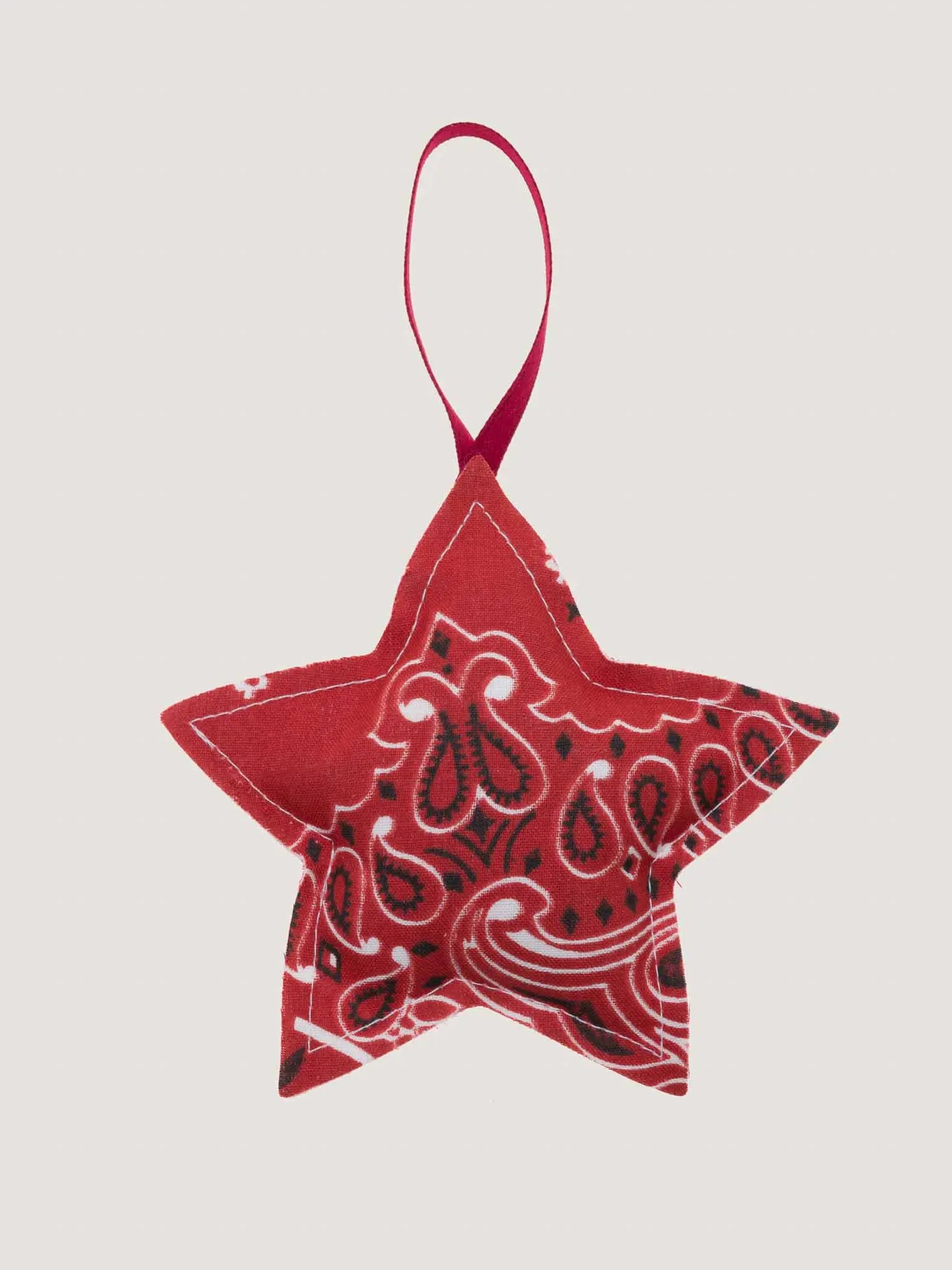 Christmas bauble - STAR - Vintage Red / Real Red