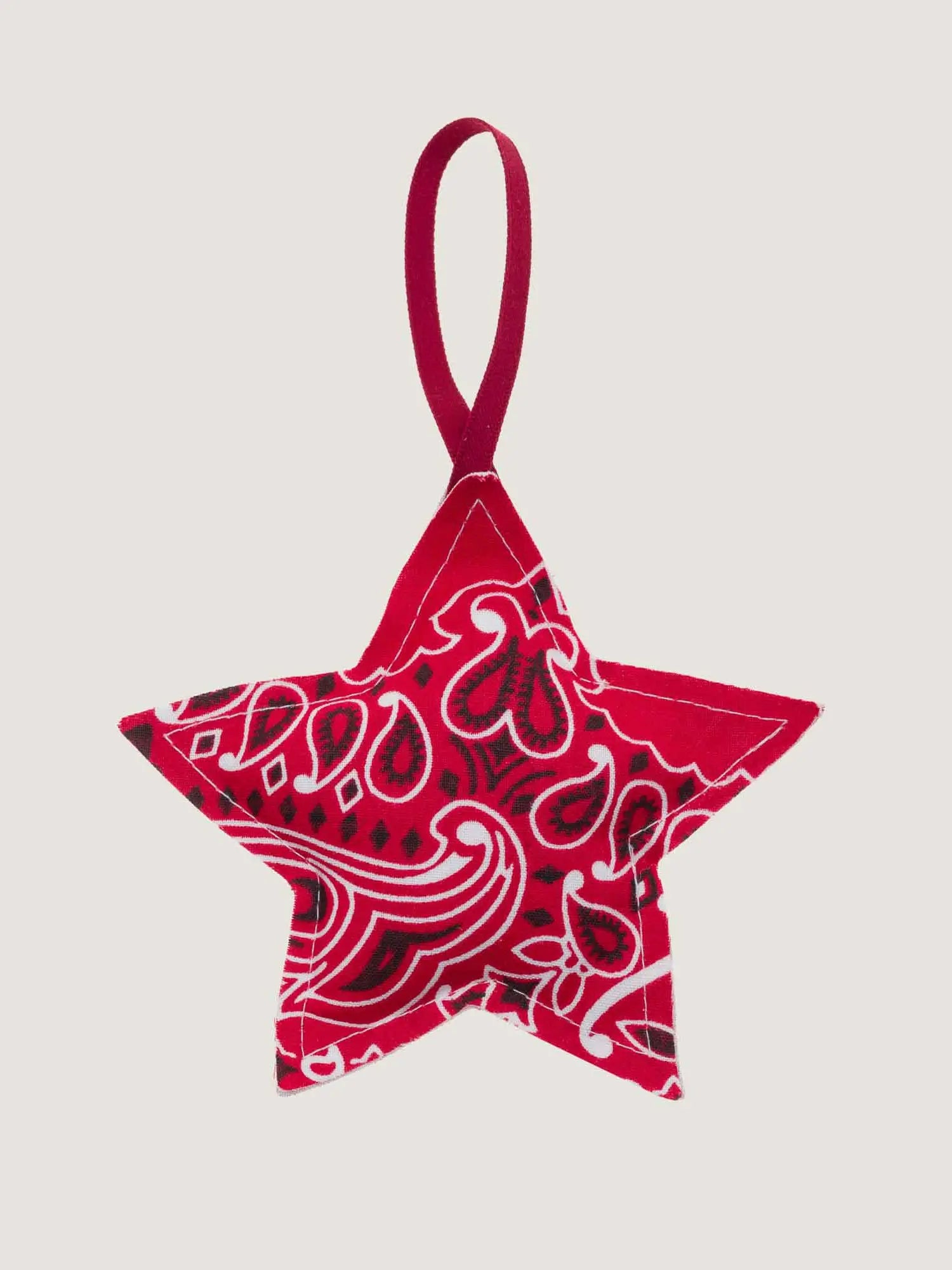 Christmas bauble - STAR - Vintage Red / Real Red