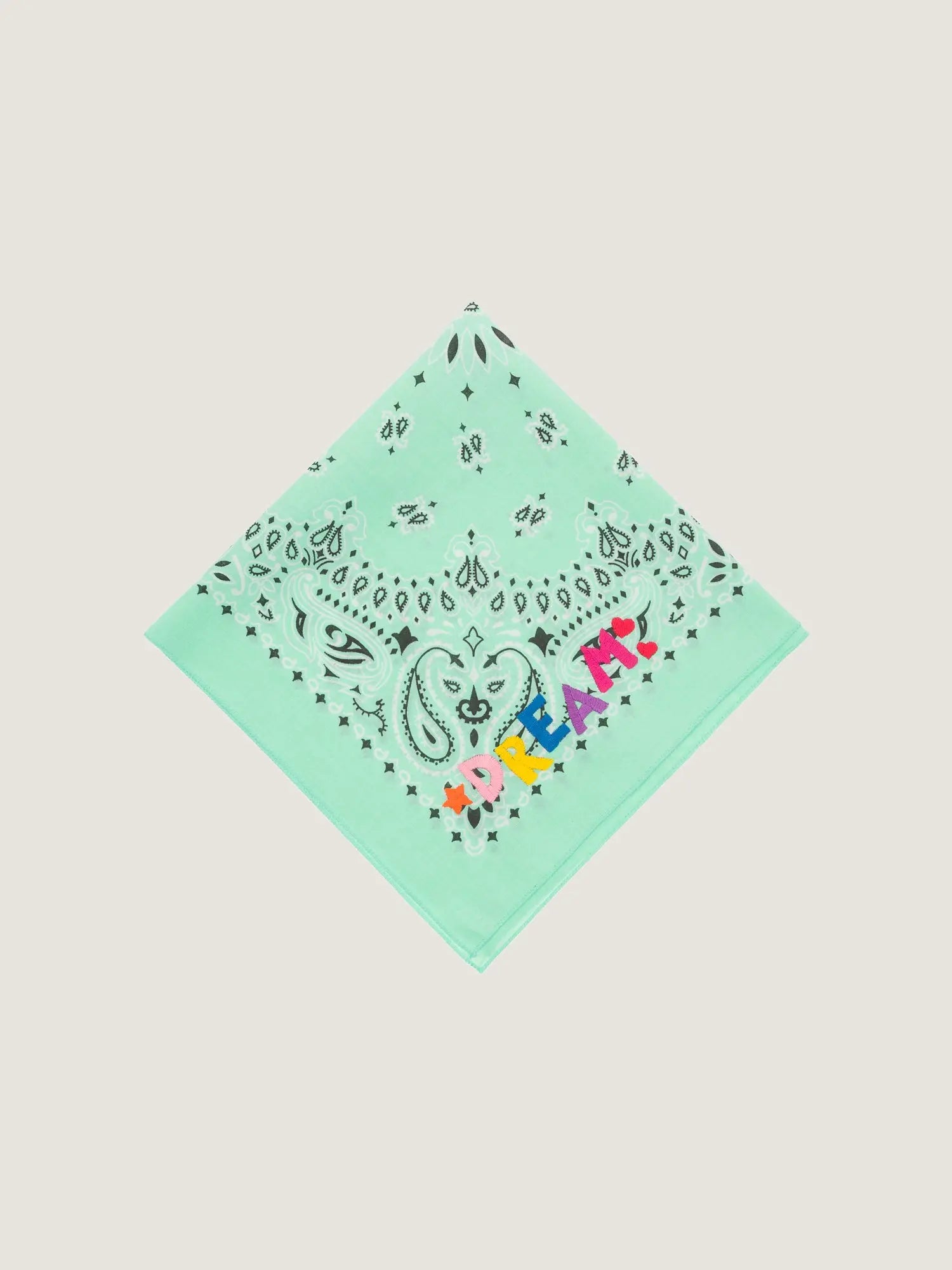 Bandana - Small Embroidery - DREAM - Mint