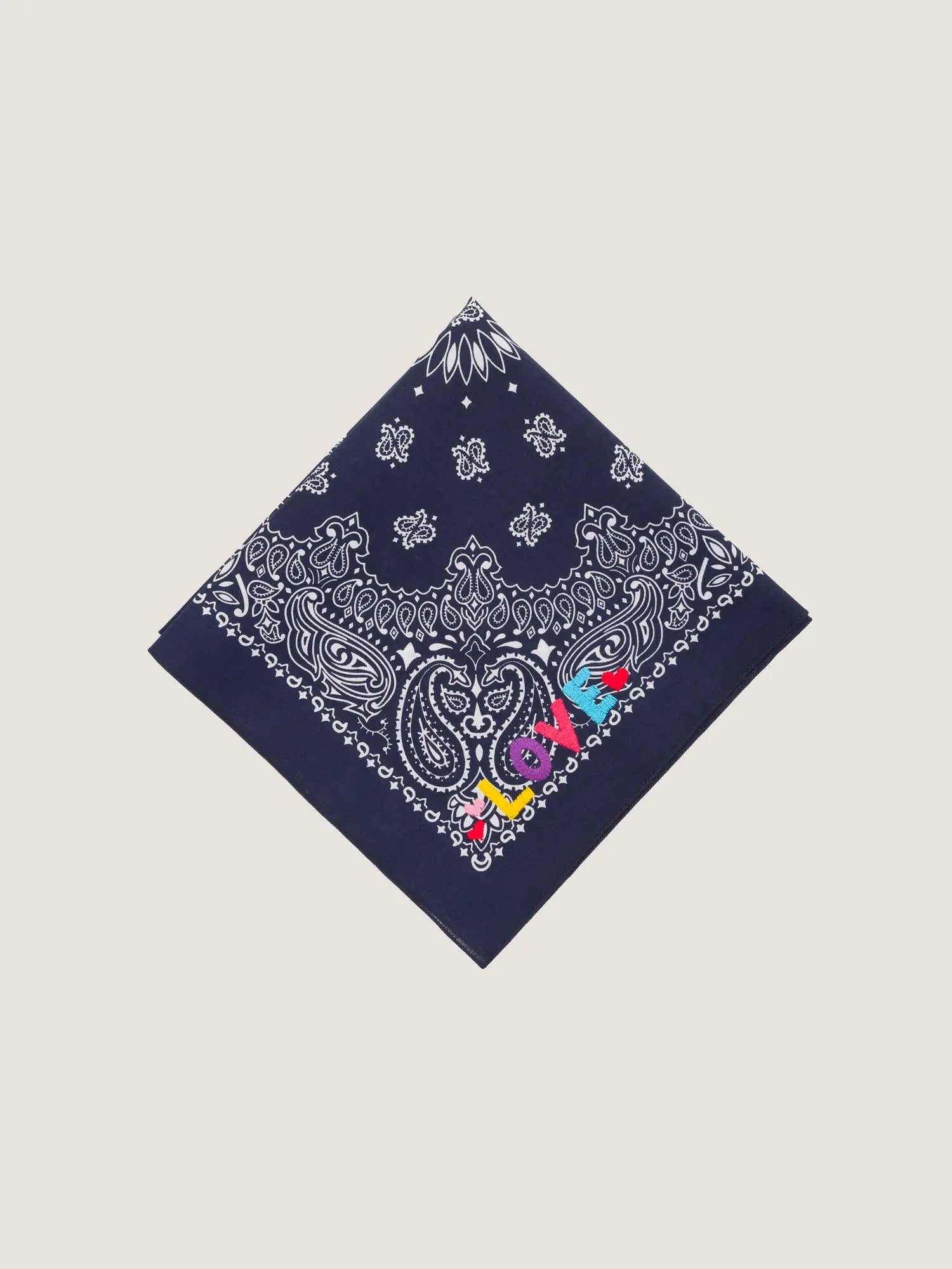 Bandana - Petite Broderie - LOVE - Navy