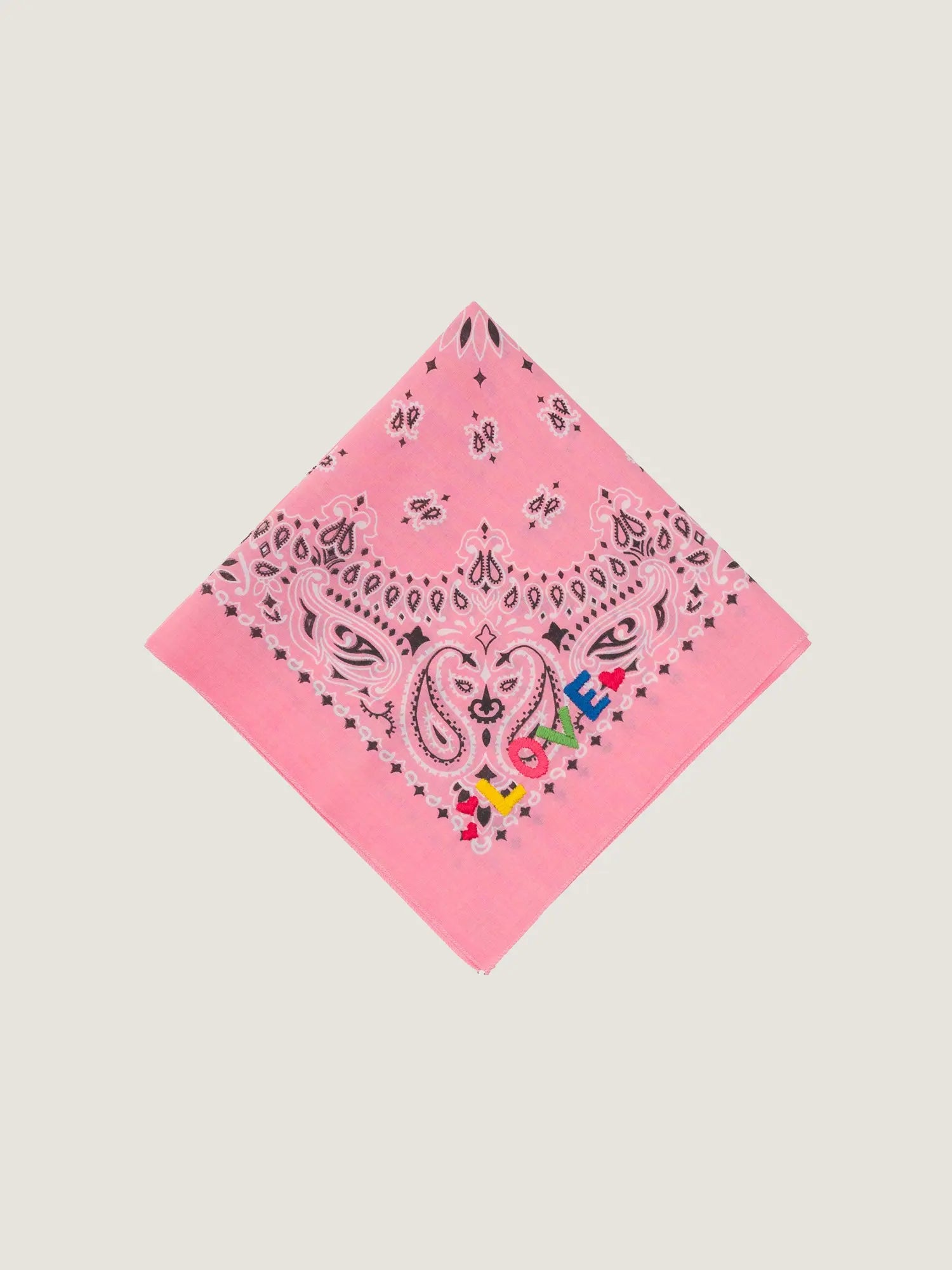Bandana - Petite Broderie - LOVE - Pale Pink