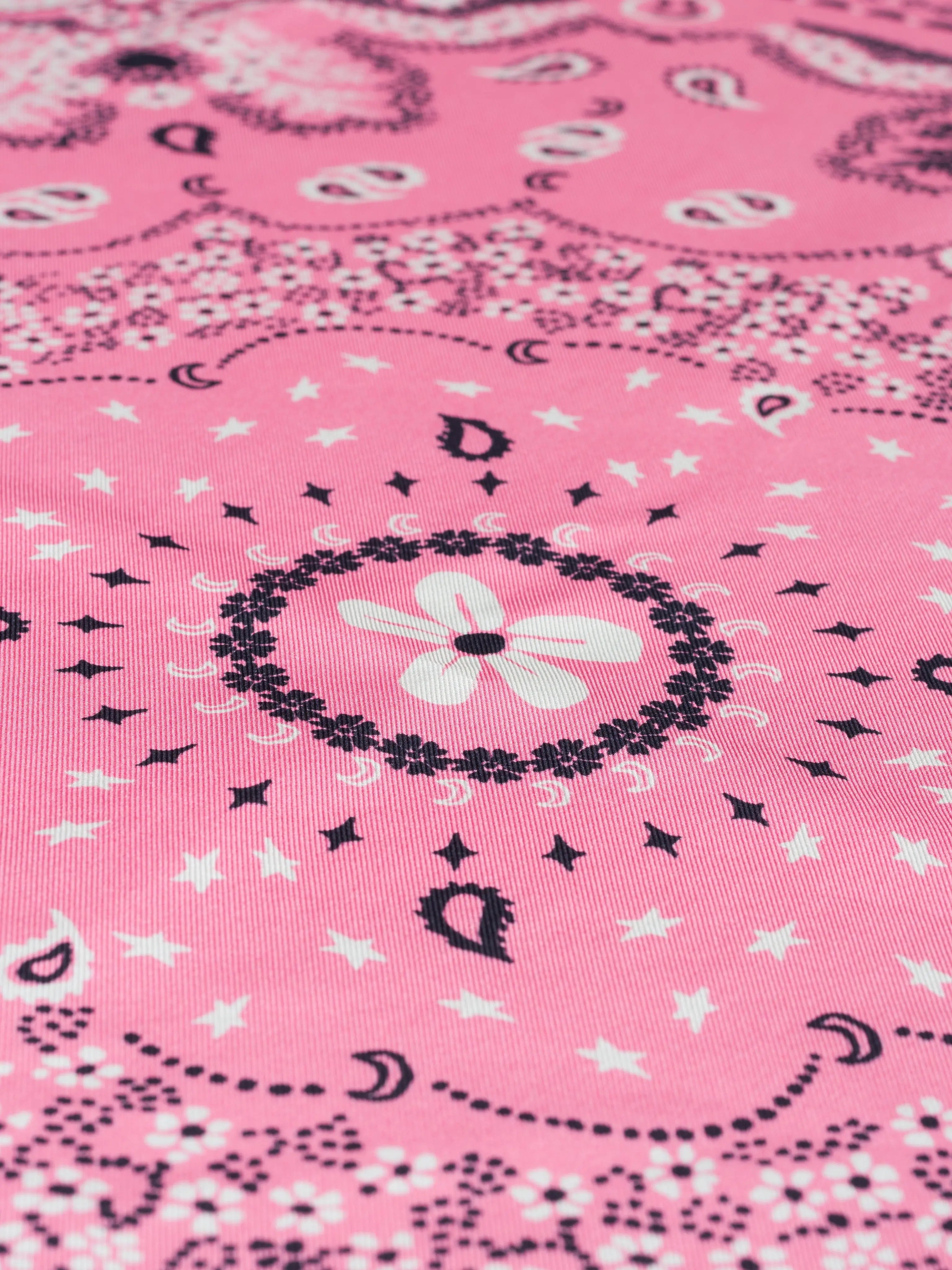 Bandana en Soie - ROSE - Petit Modèle