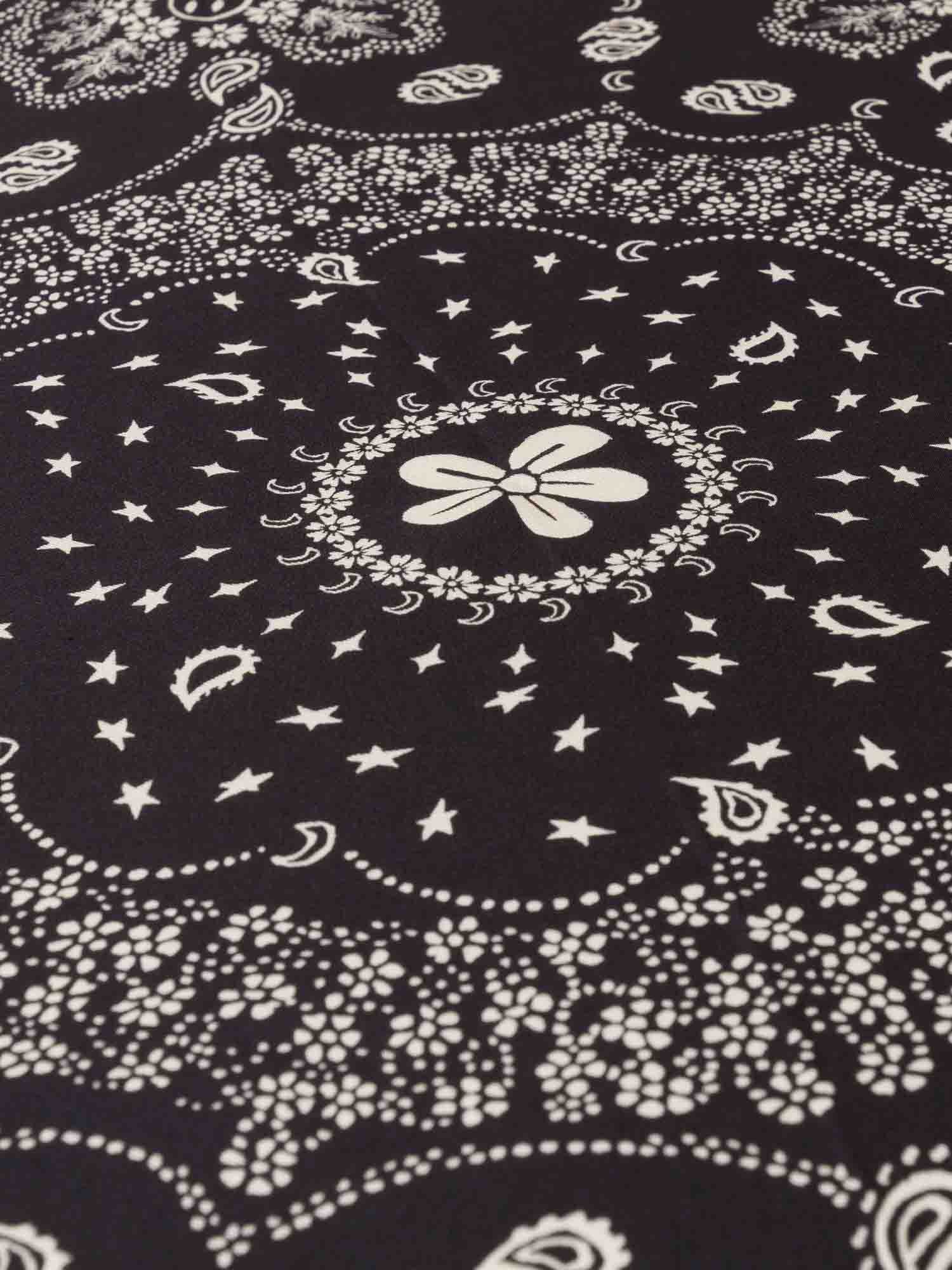 Silk Bandana - BLACK - Small Size