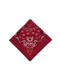 Silk Bandana - BURGUNDY - Small Model