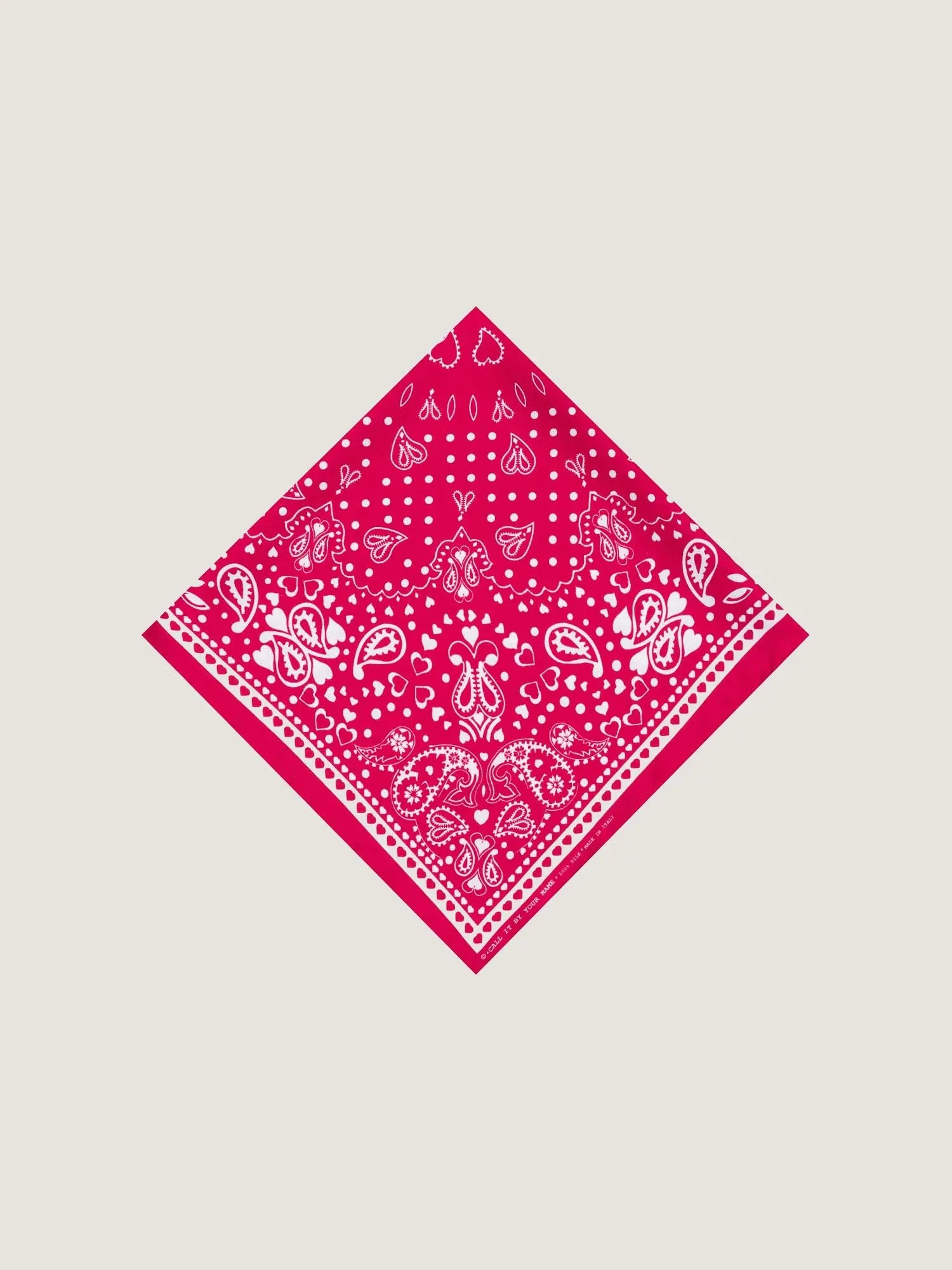 Silk bandana - RED MI COLAZON - Small Size