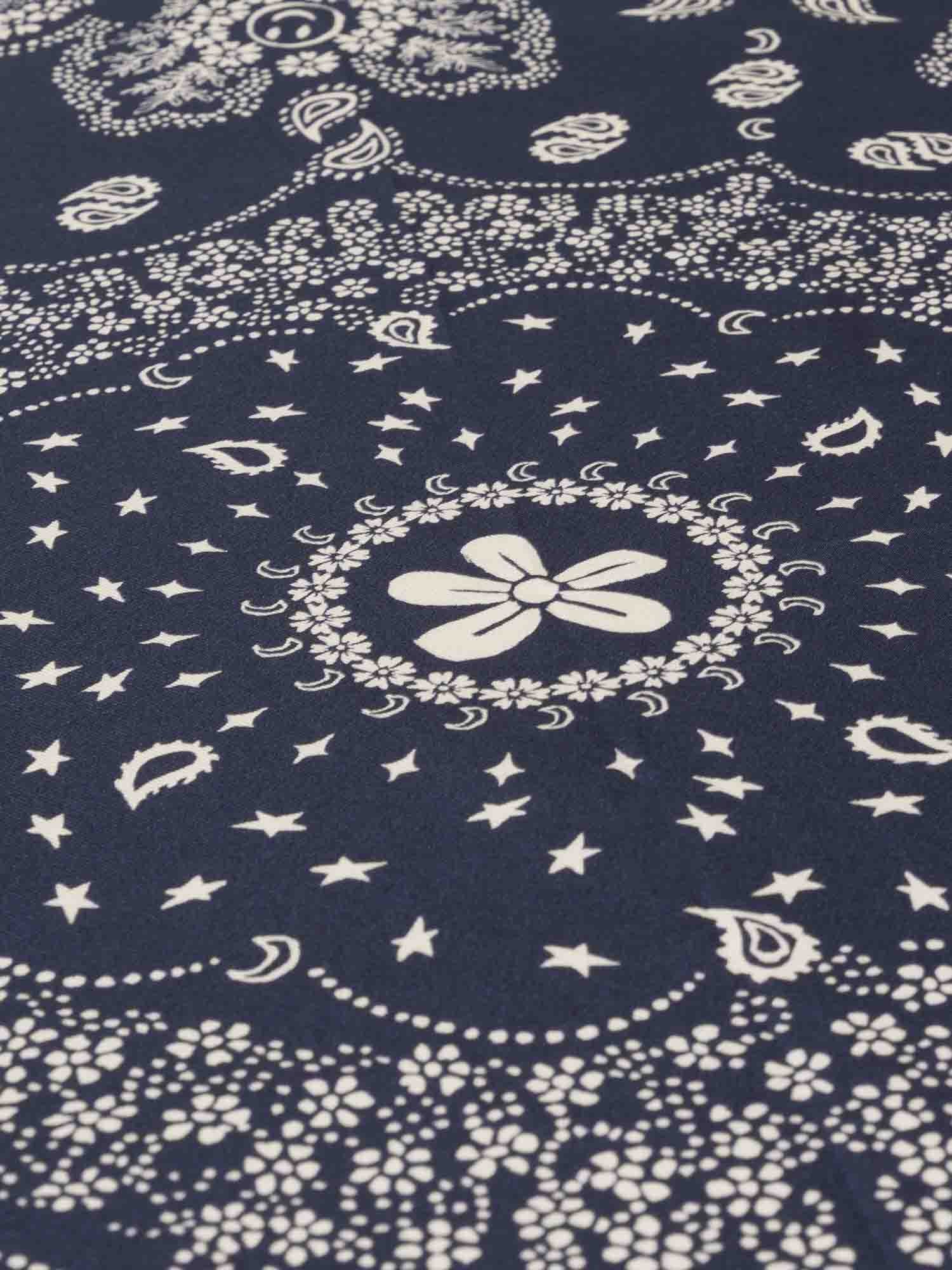 Silk Bandana - NAVY - Small Size