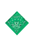 Silk bandana - CLASSIC GREEN - Small Size