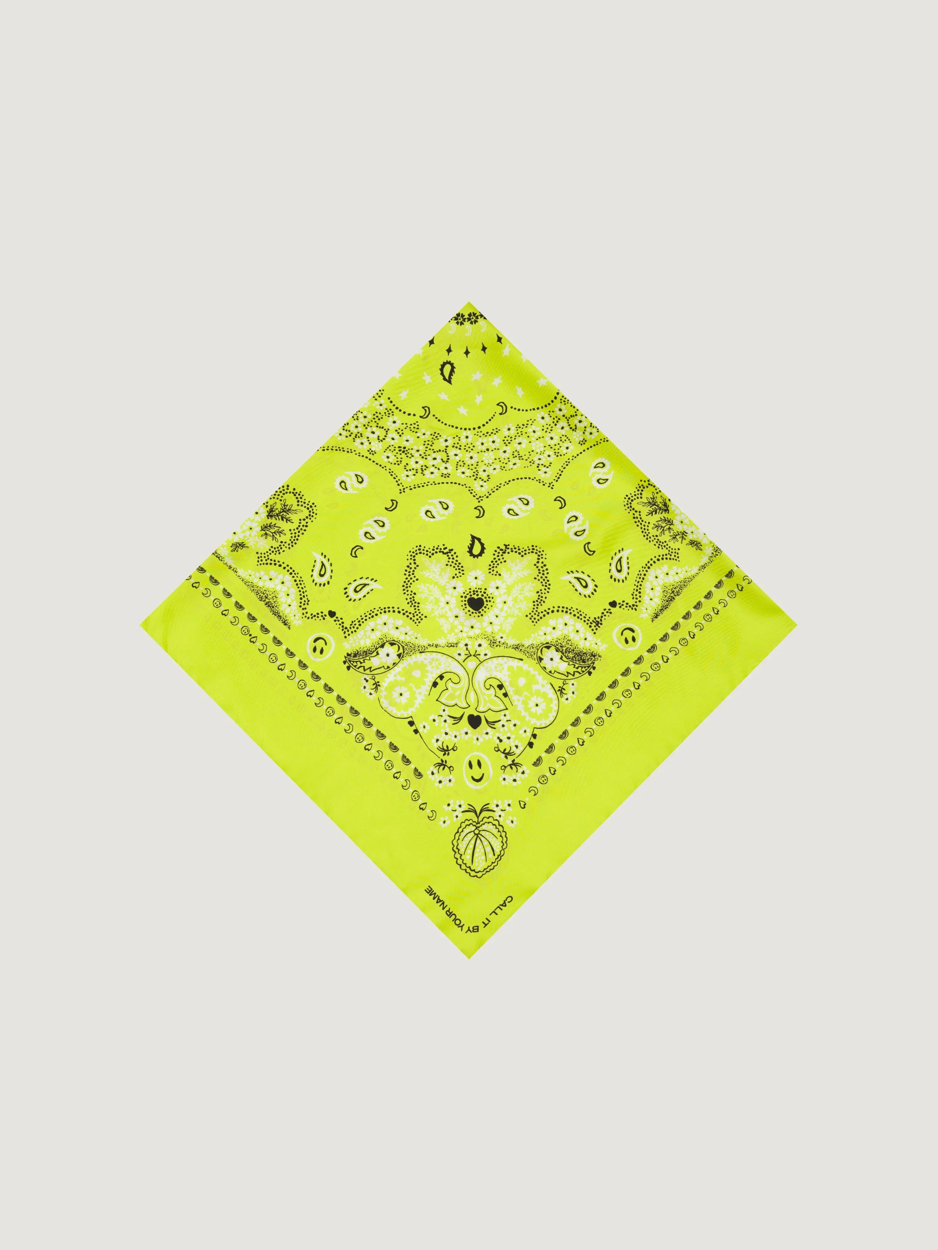 Silk Bandana - CITRUS - Large Size