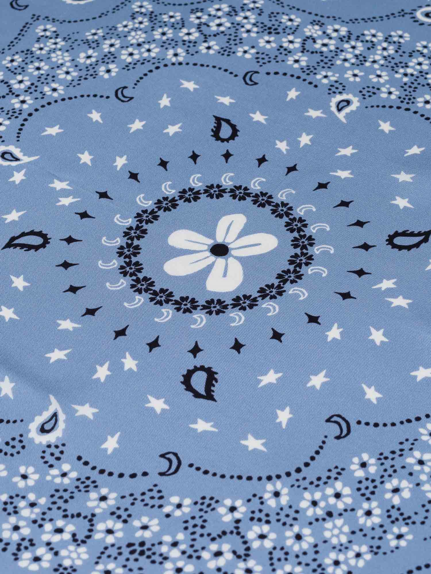 Classic Silk Bandana - CHAMBRAY - Large Size
