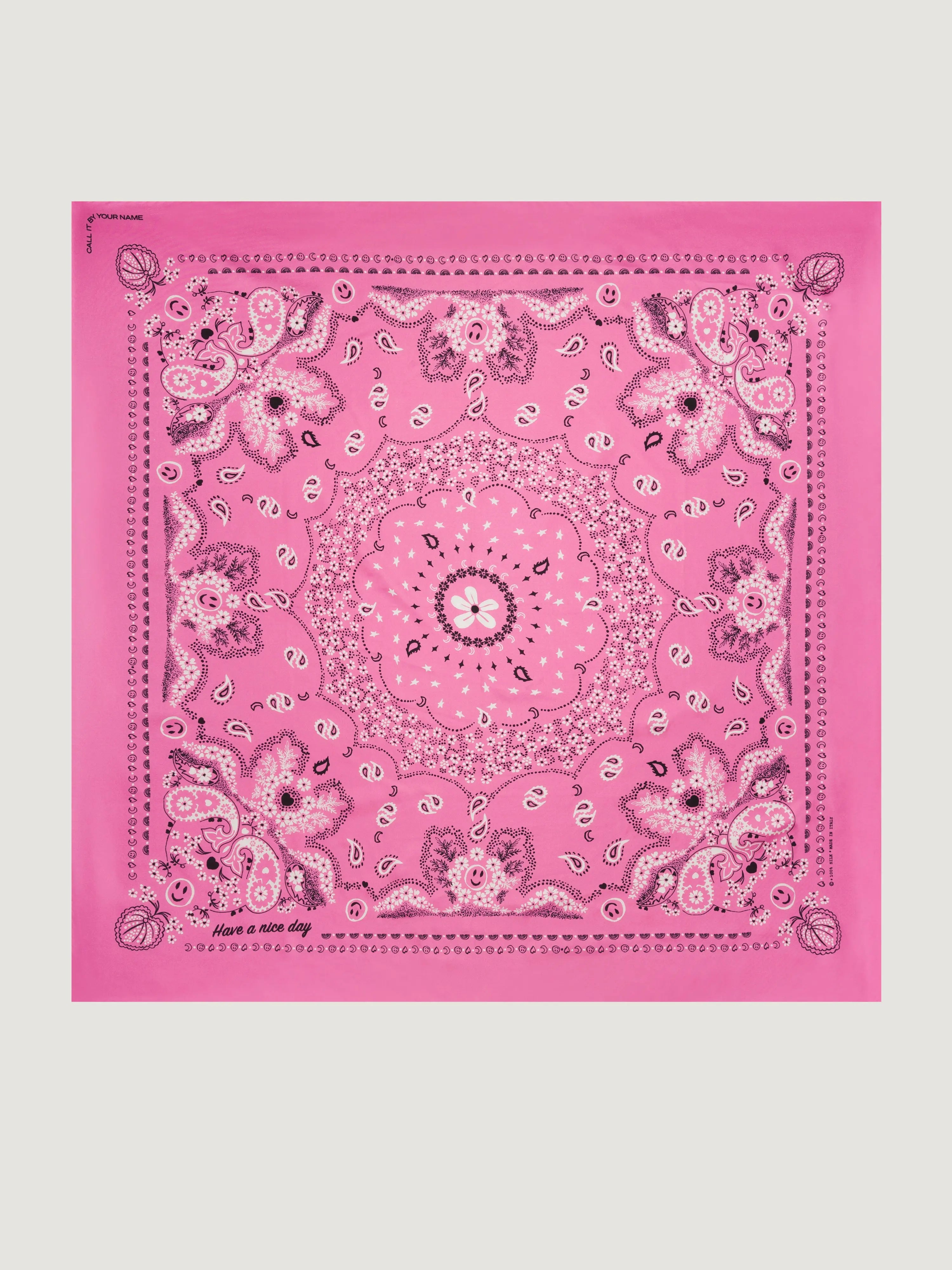 Bandana en Soie - MALABAR - Grand Modèle