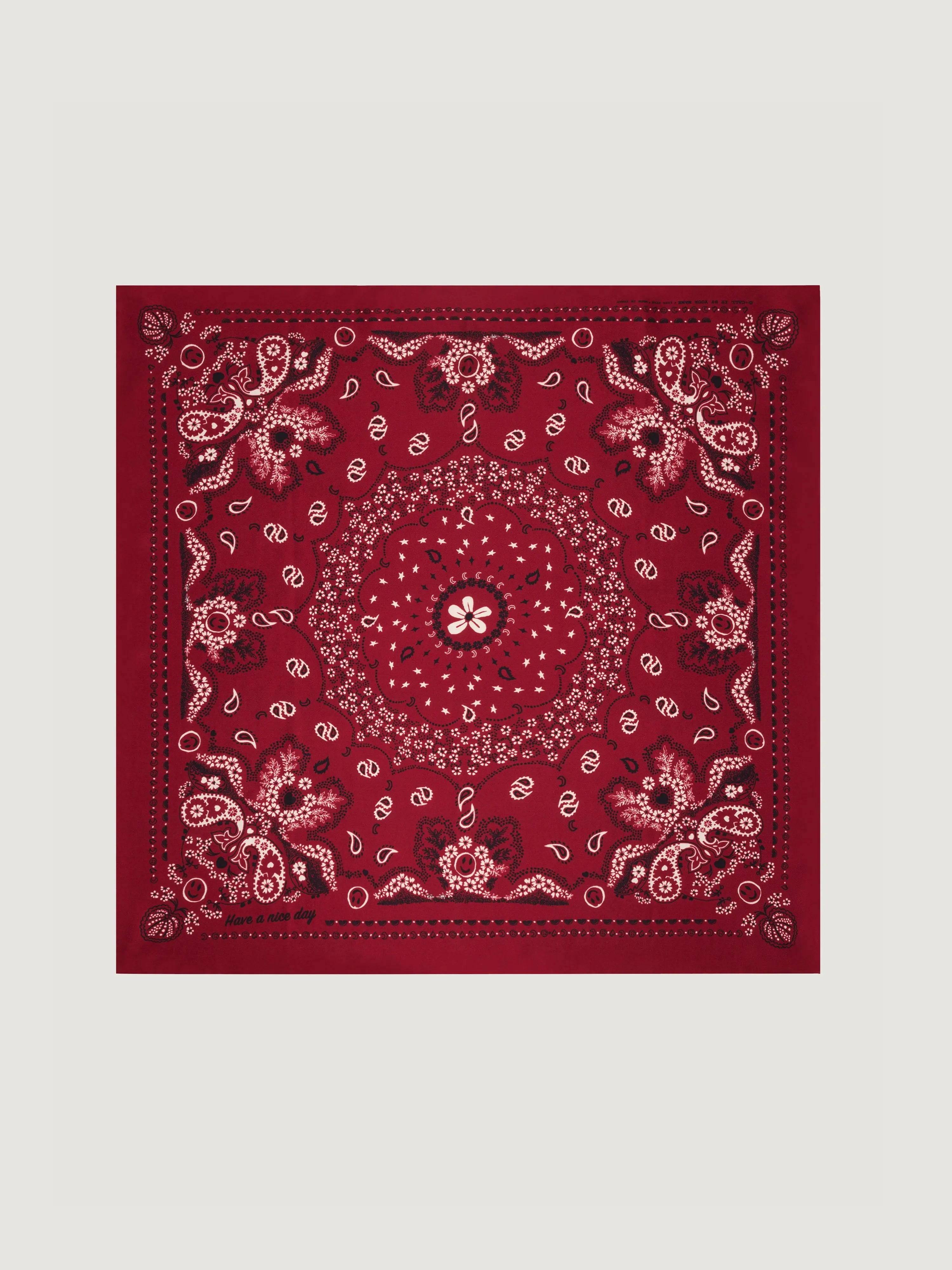 Bandana en Soie - BORDEAUX - Petit Modèle