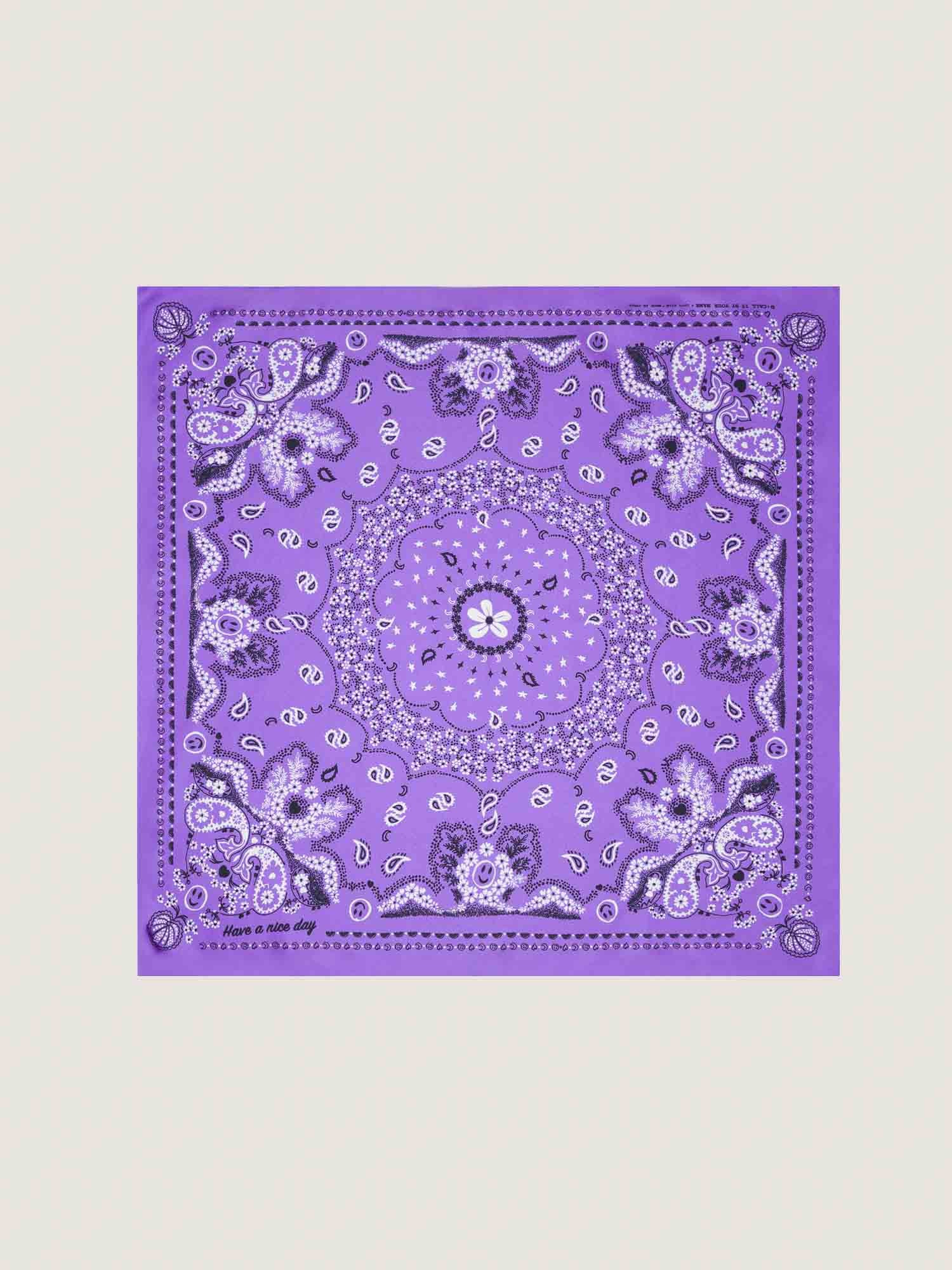Bandana en Soie - VIOLET - Petit Modèle