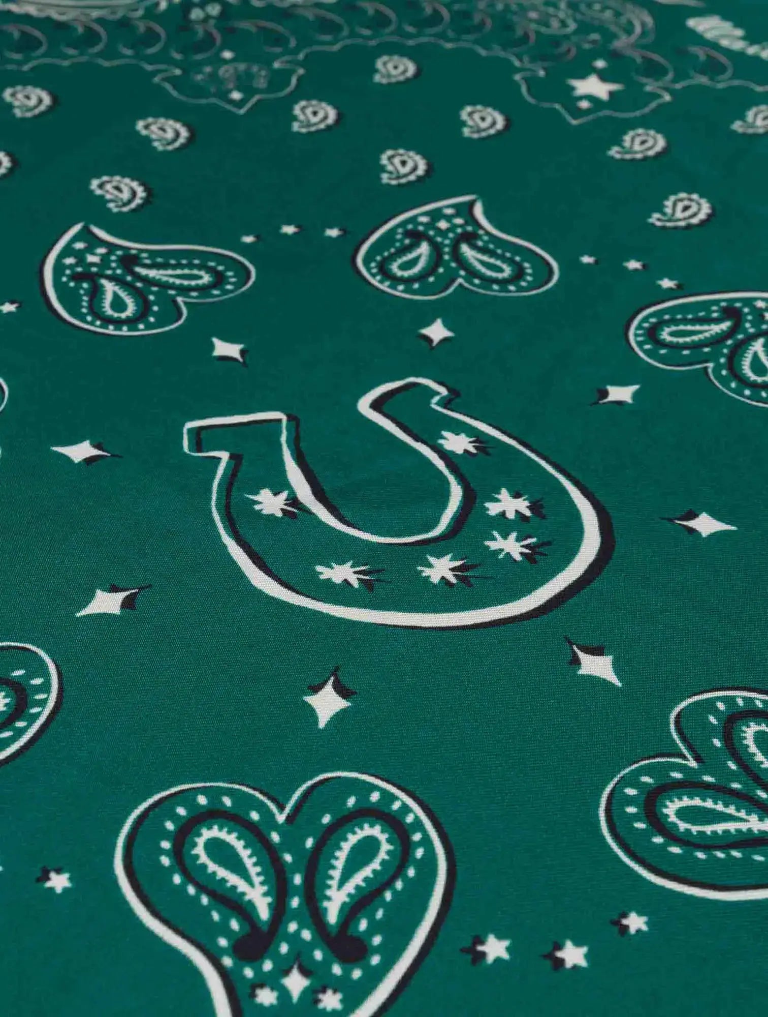 Bandana en Soie - MALACHITE GREEN HOWDY - Petit Modèle