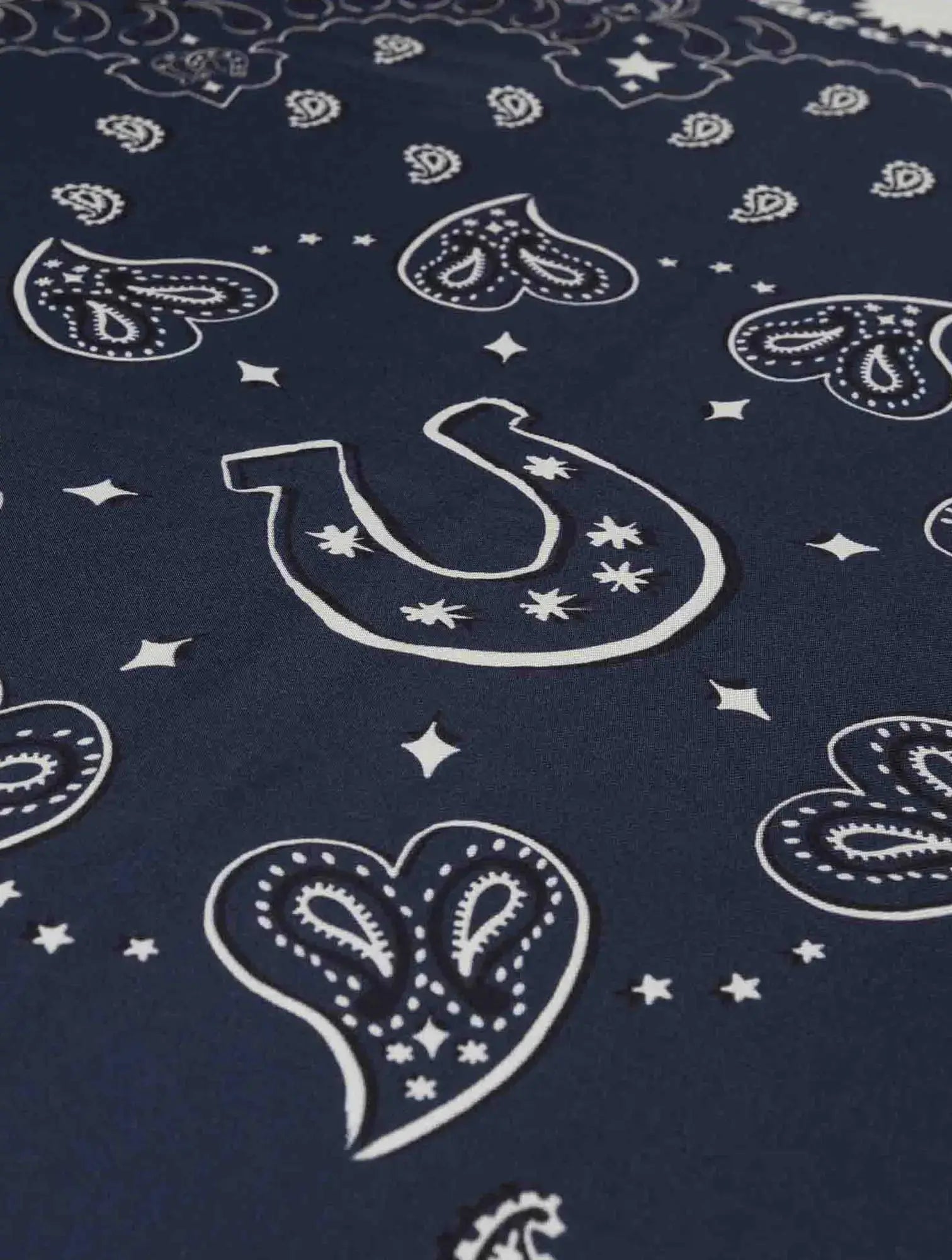Silk bandana - NAVY HOWDY - Small Size