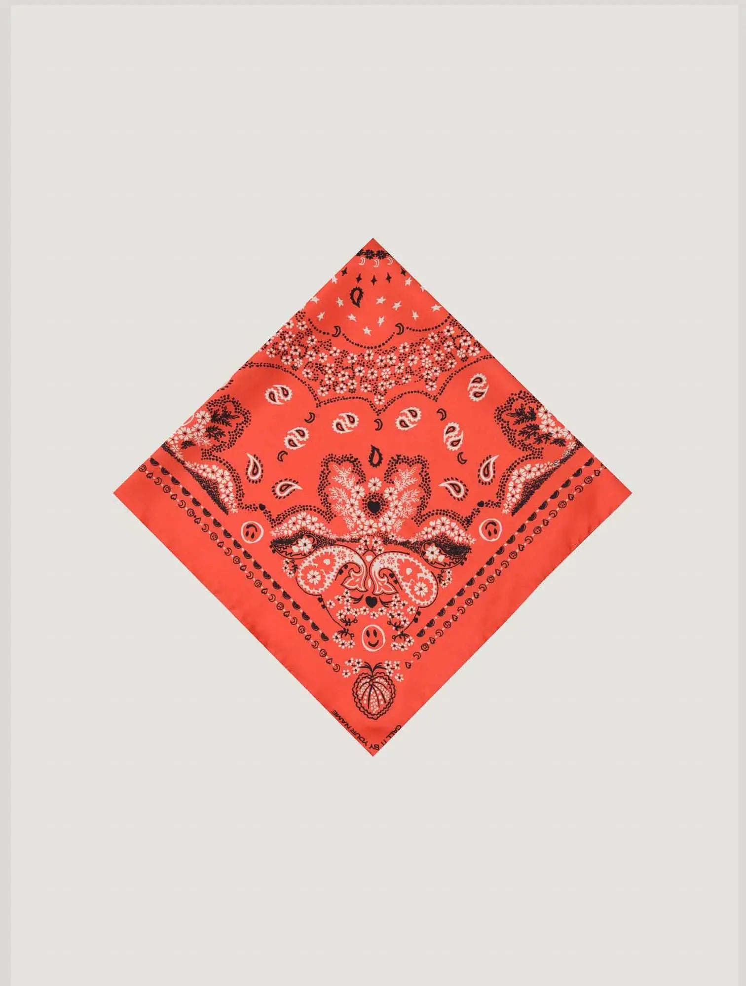 Bandana en Soie - CORAIL - Petit Modèle