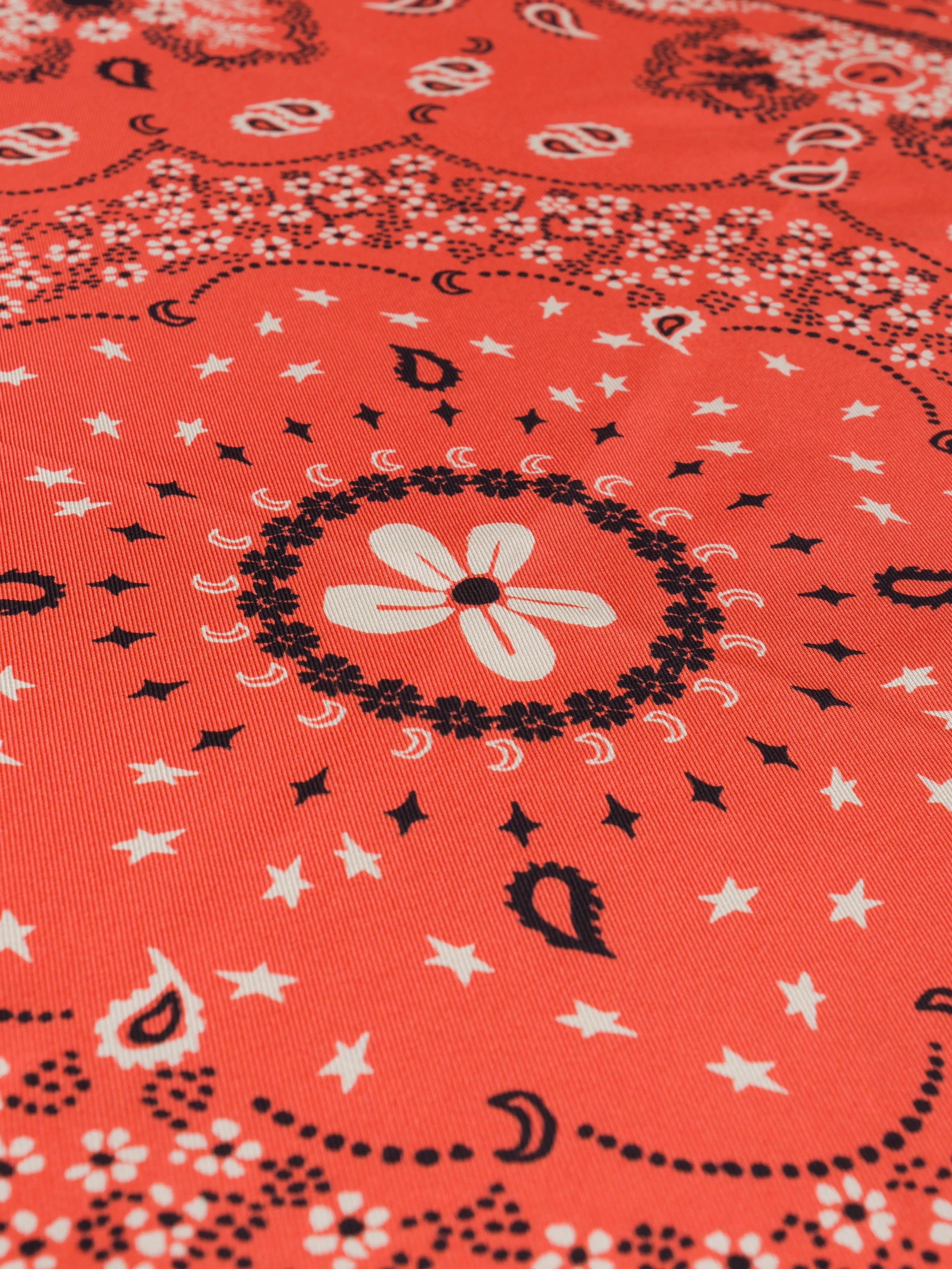 Silk Bandana - CORAL - Small Model